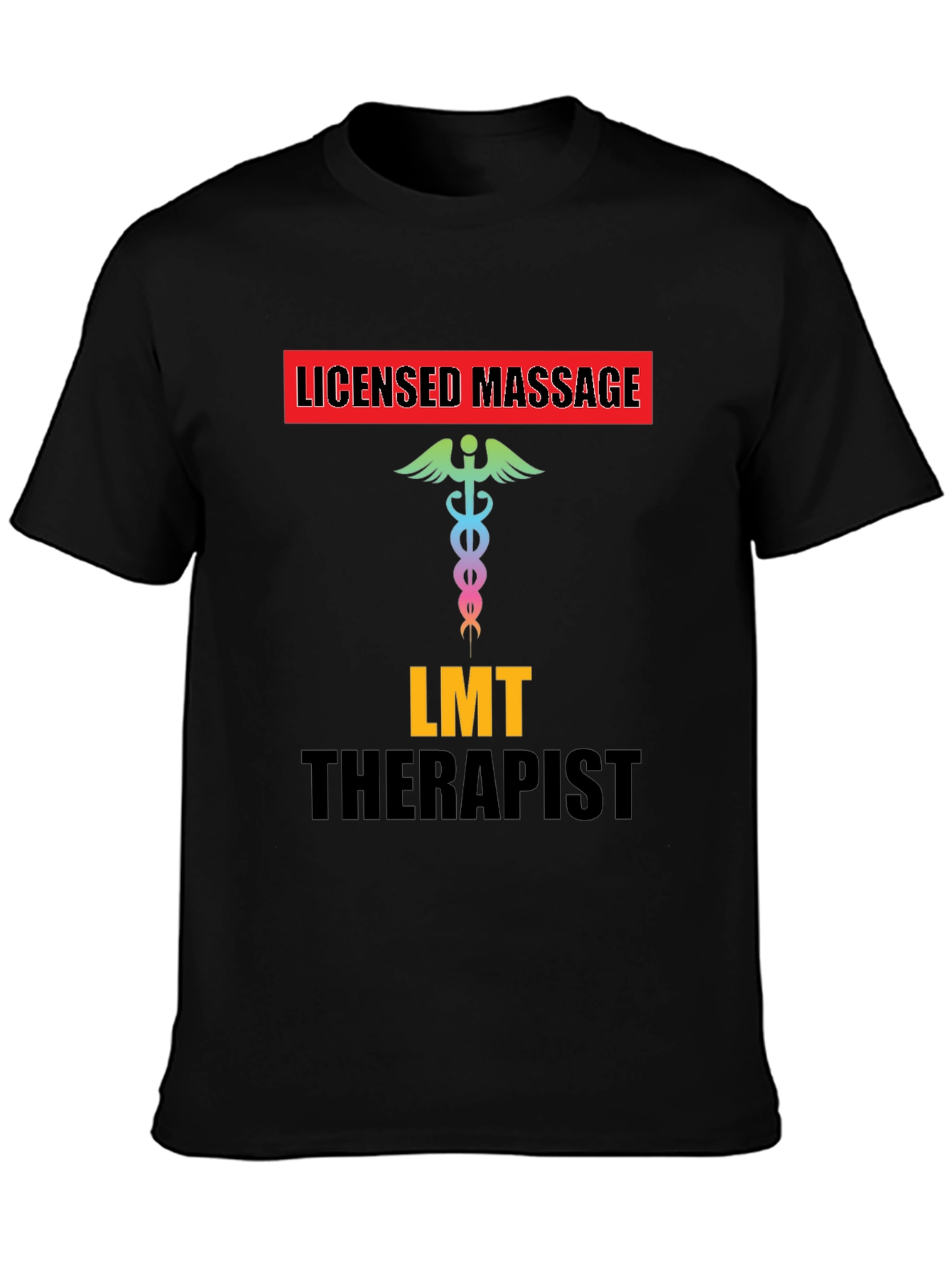 Licensed Massage Therapist T-Shirt - Black