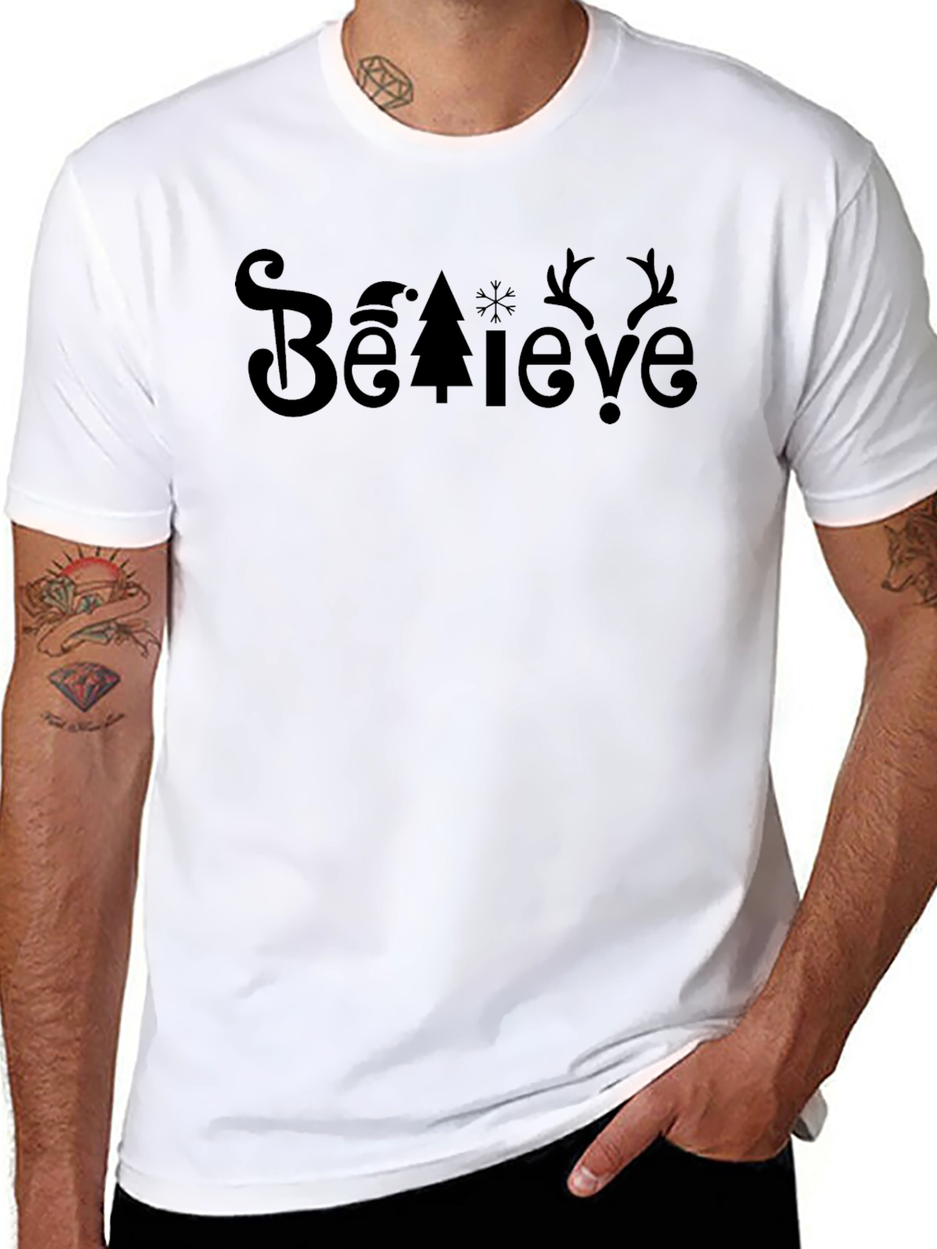 Believe Holiday T-Shirt - Black