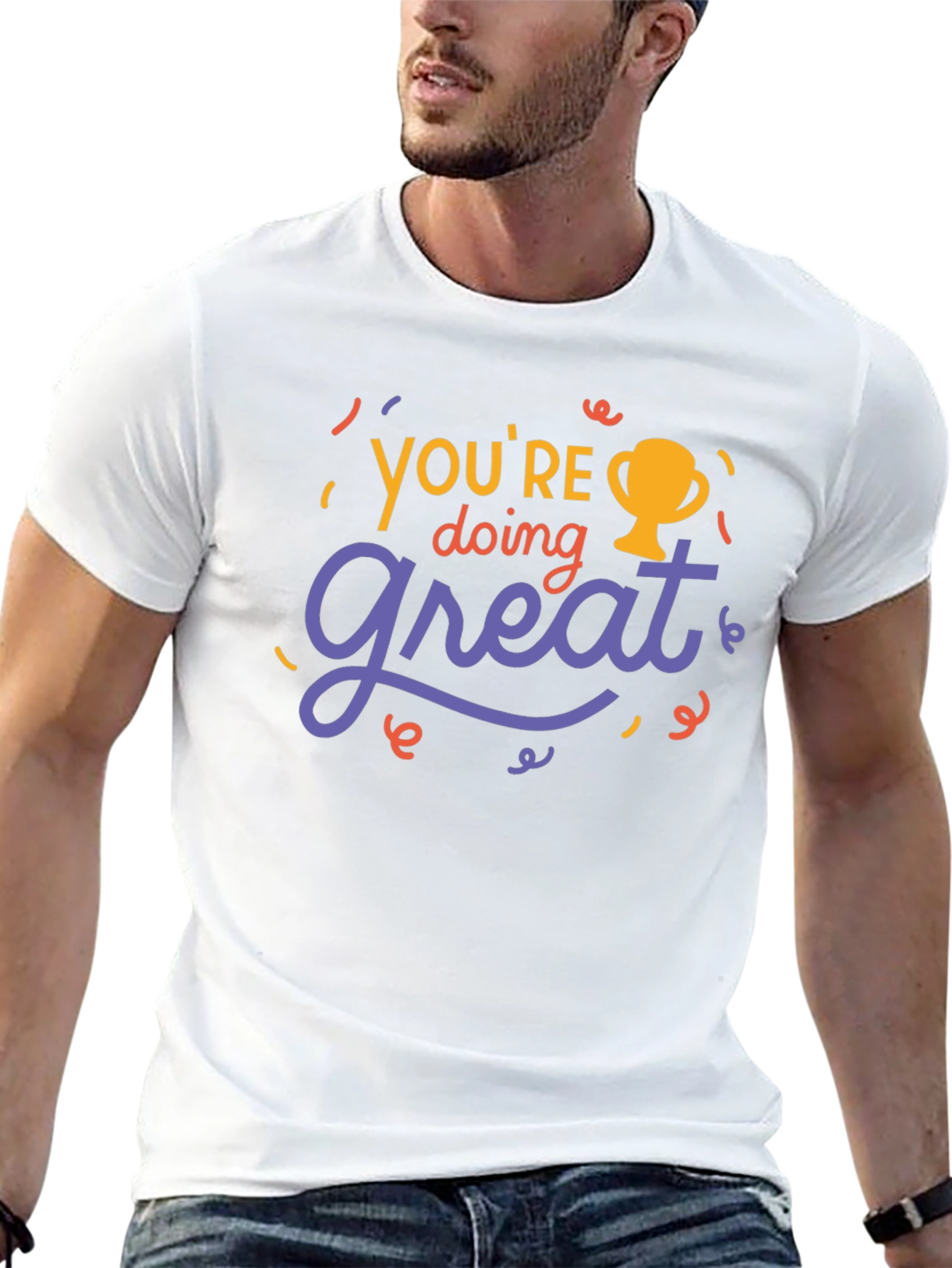 Youre Doing Great Black Graphic Tee