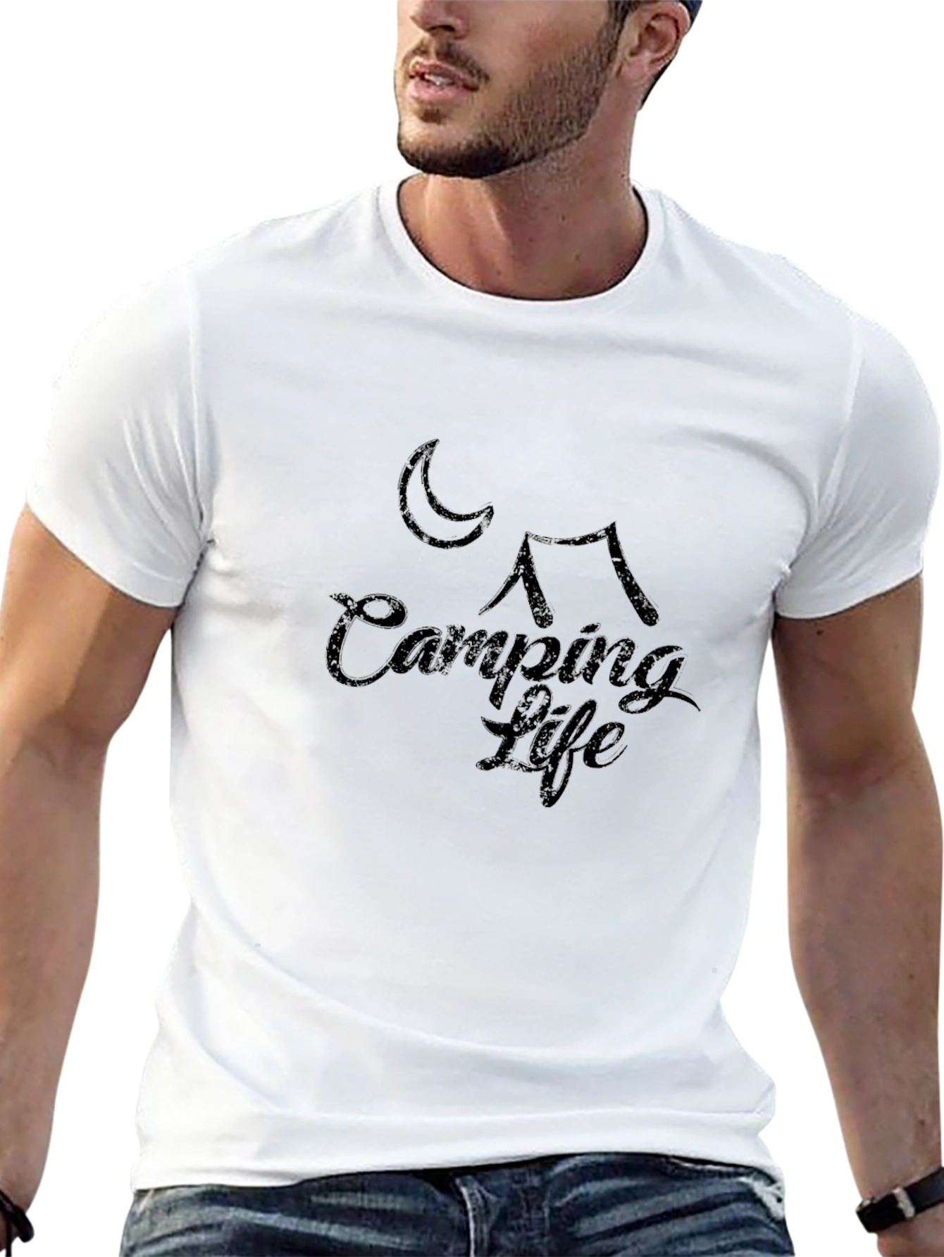 Camping Life Graphic Tee - Black