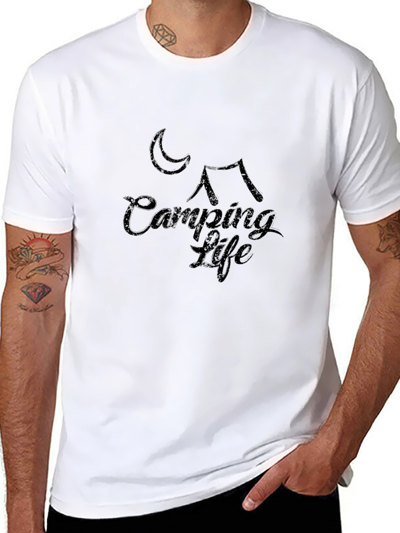 Camping Life Graphic Tee - Black