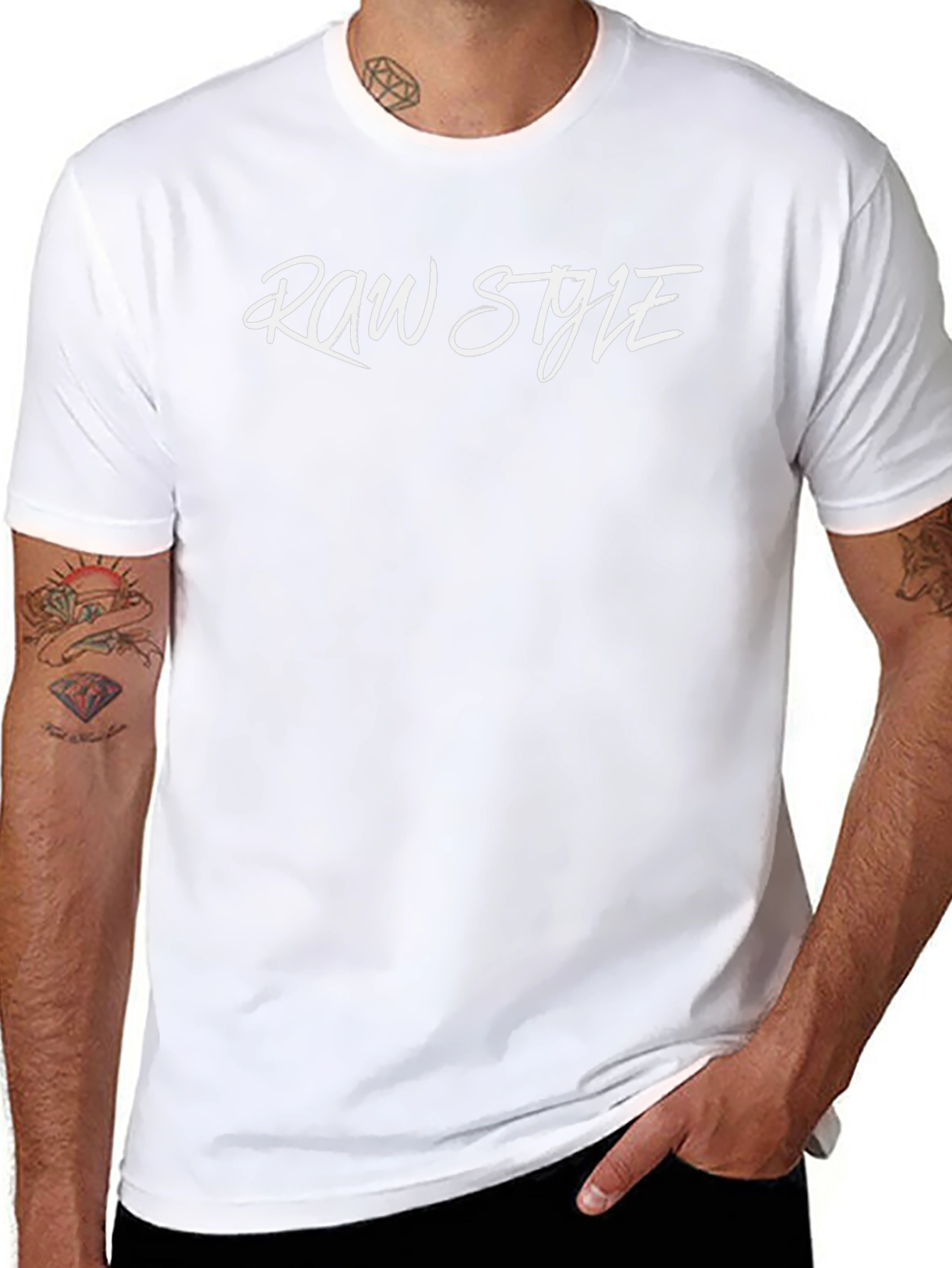 Raw Style Black T-Shirt