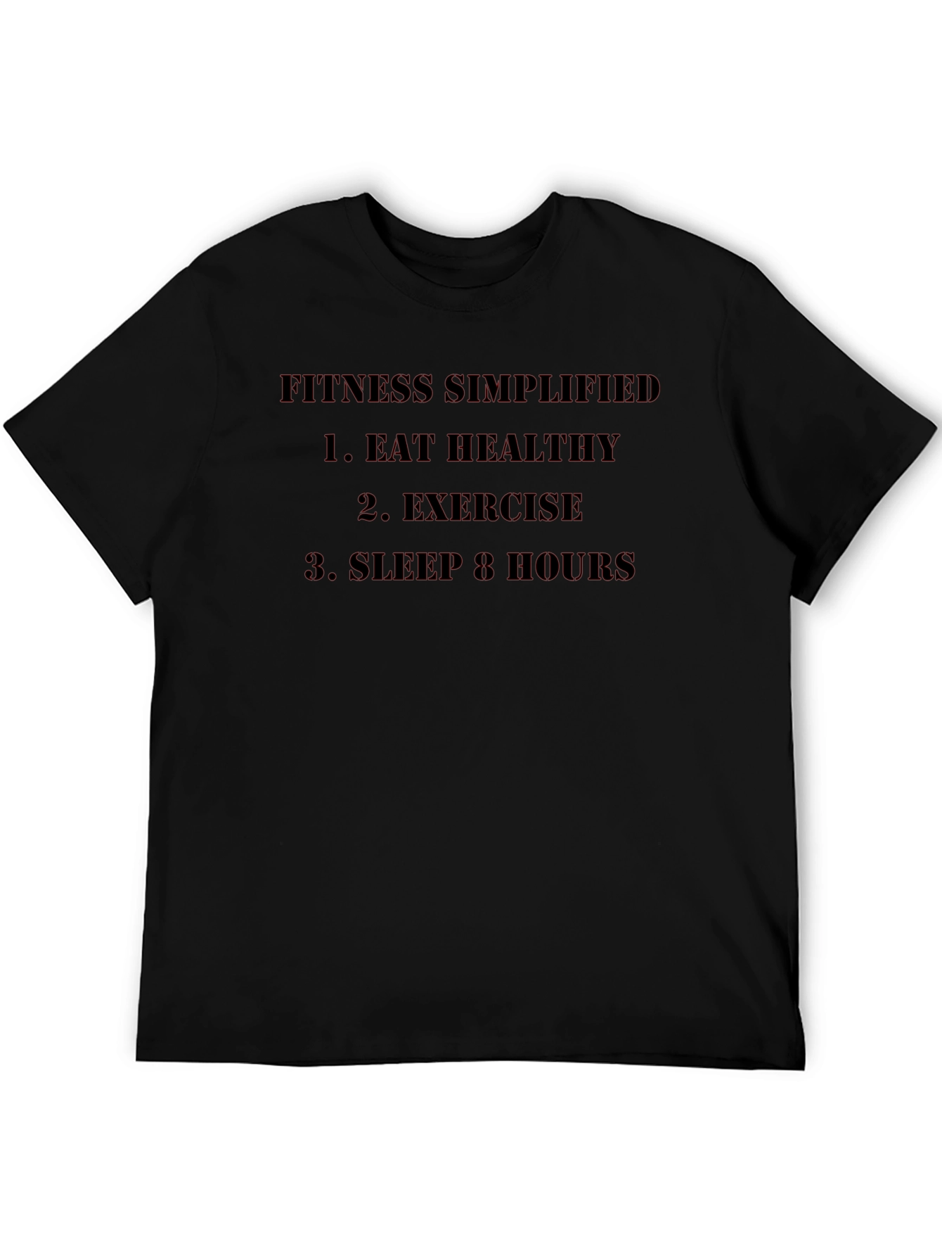Fitness Simplified Graphic Tee - Black
