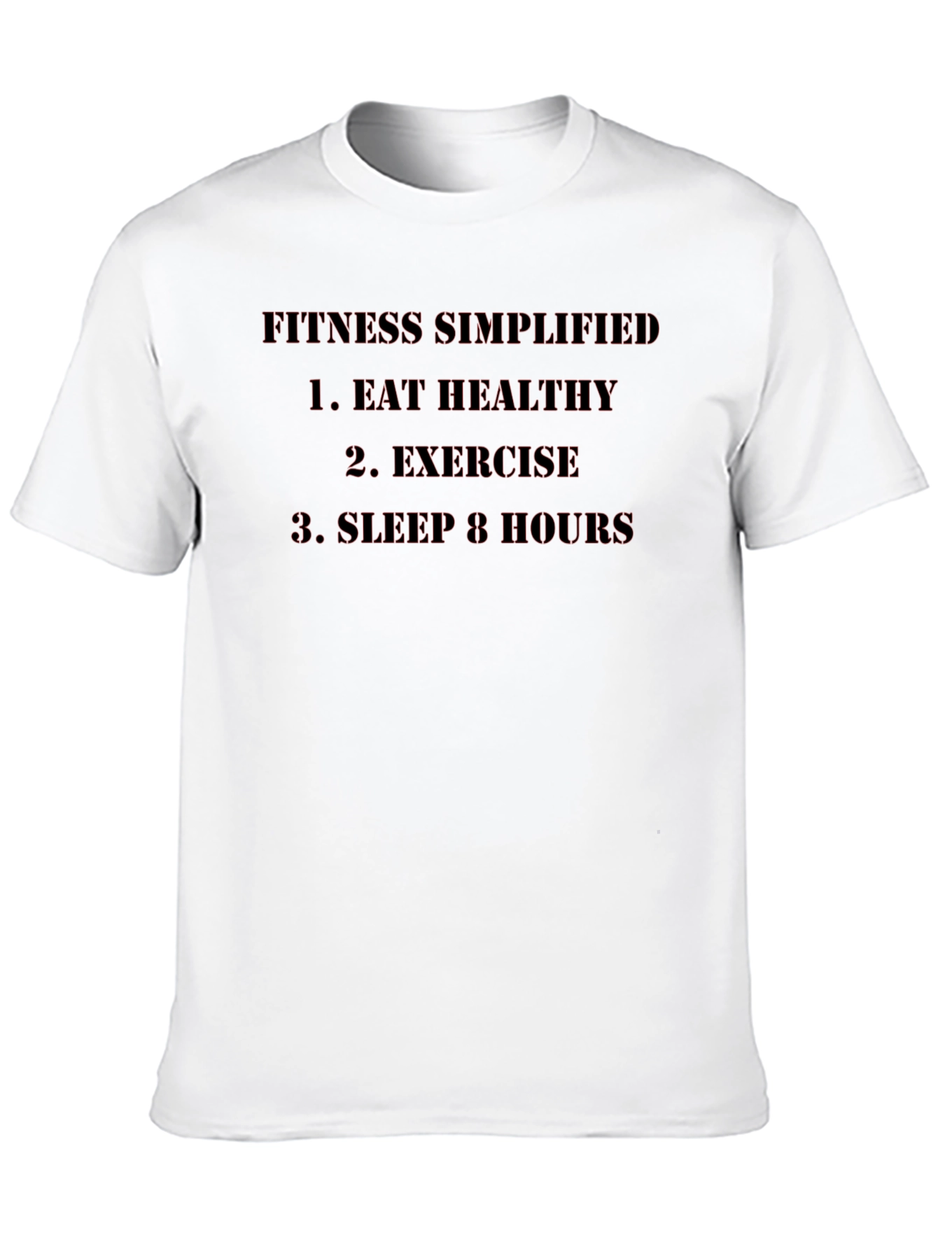 Fitness Simplified Graphic Tee - Black