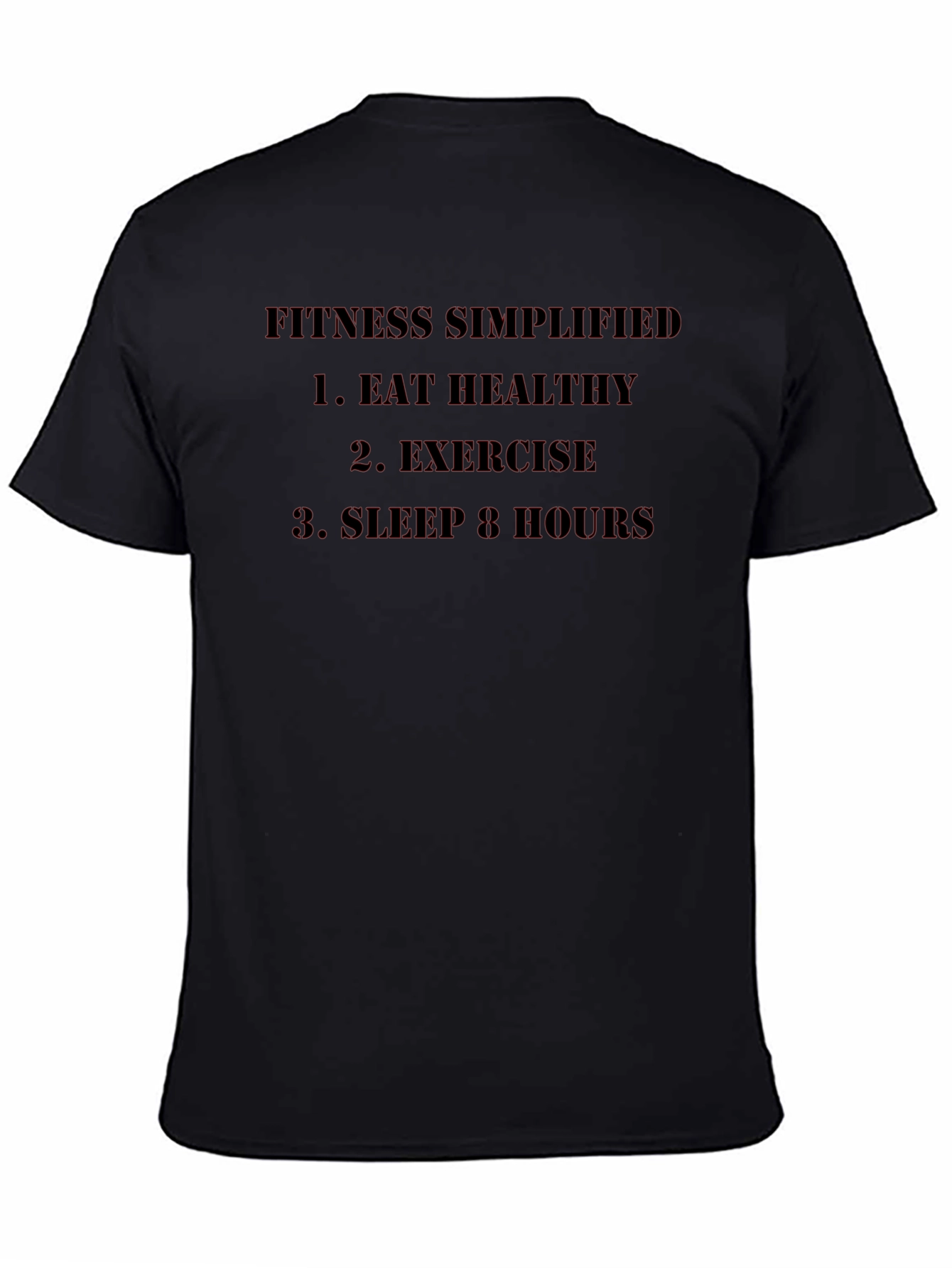 Fitness Simplified Graphic Tee - Black