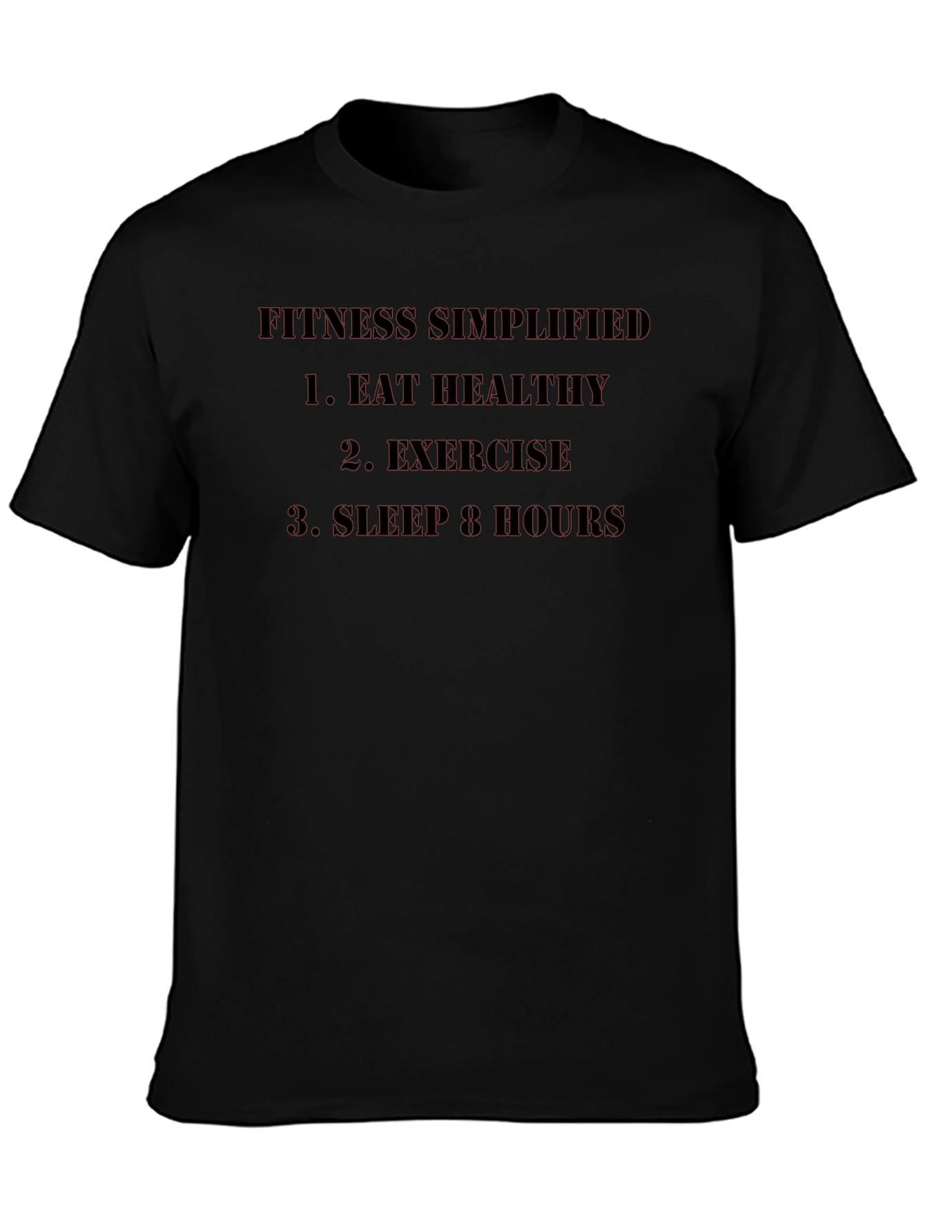 Fitness Simplified Graphic Tee - Black