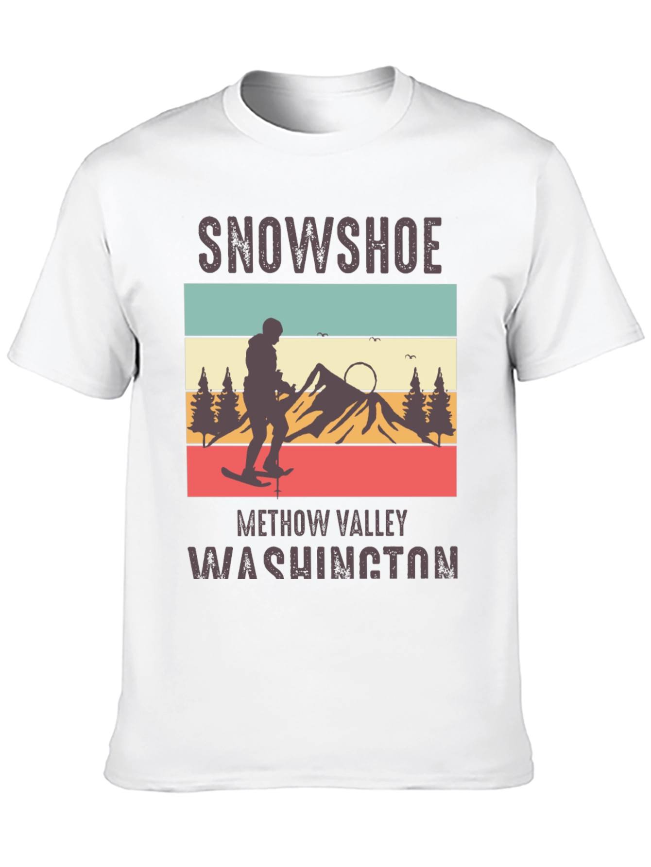 Snowshoe Methow Valley Washington Retro T-Shirt