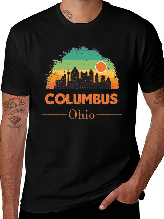 Columbus Ohio Skyline Graphic T-Shirt