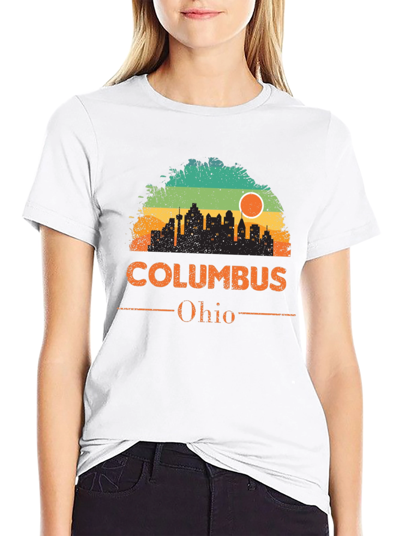Columbus Ohio Skyline Graphic T-Shirt