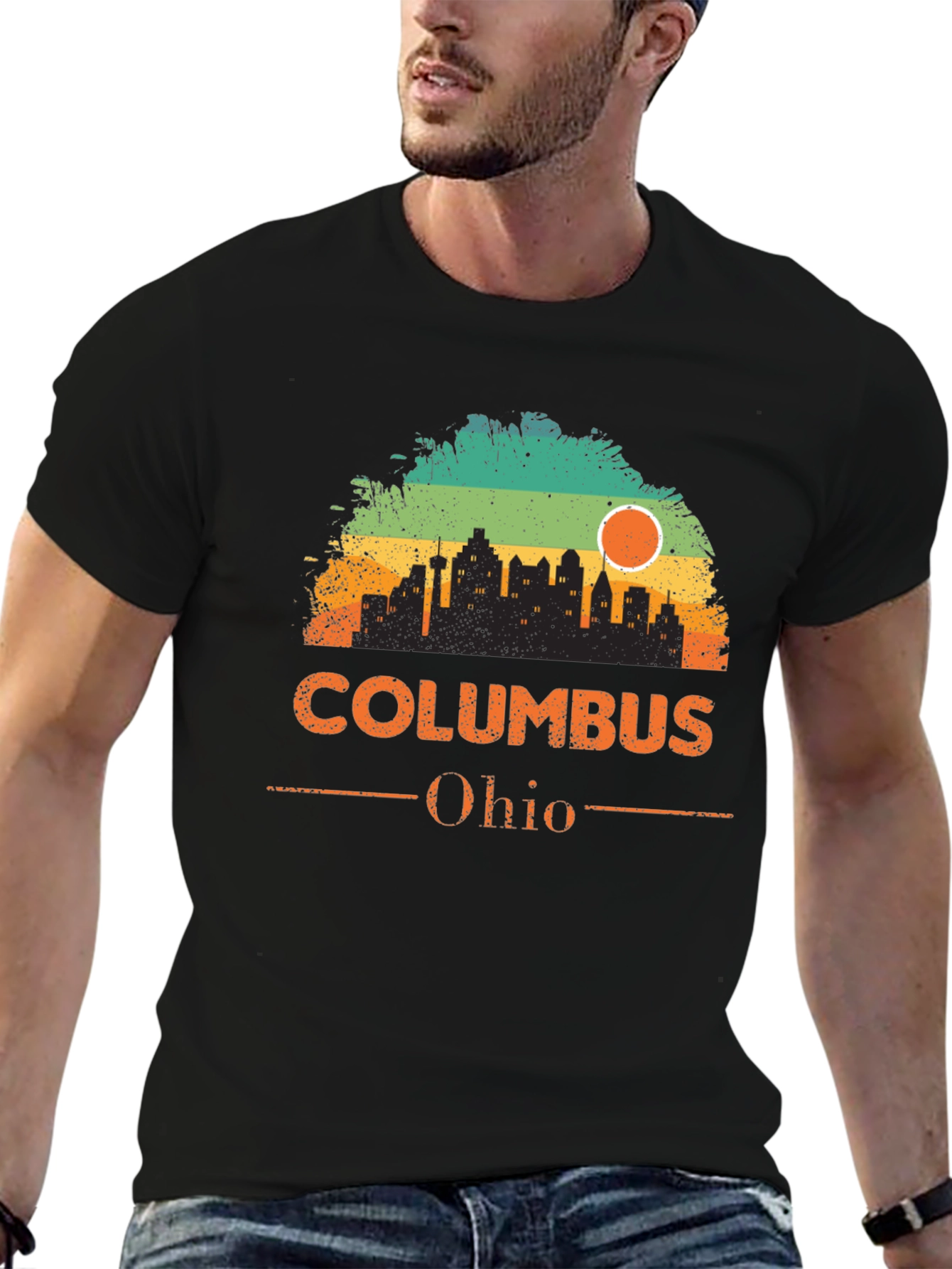 Columbus Ohio Skyline Graphic T-Shirt