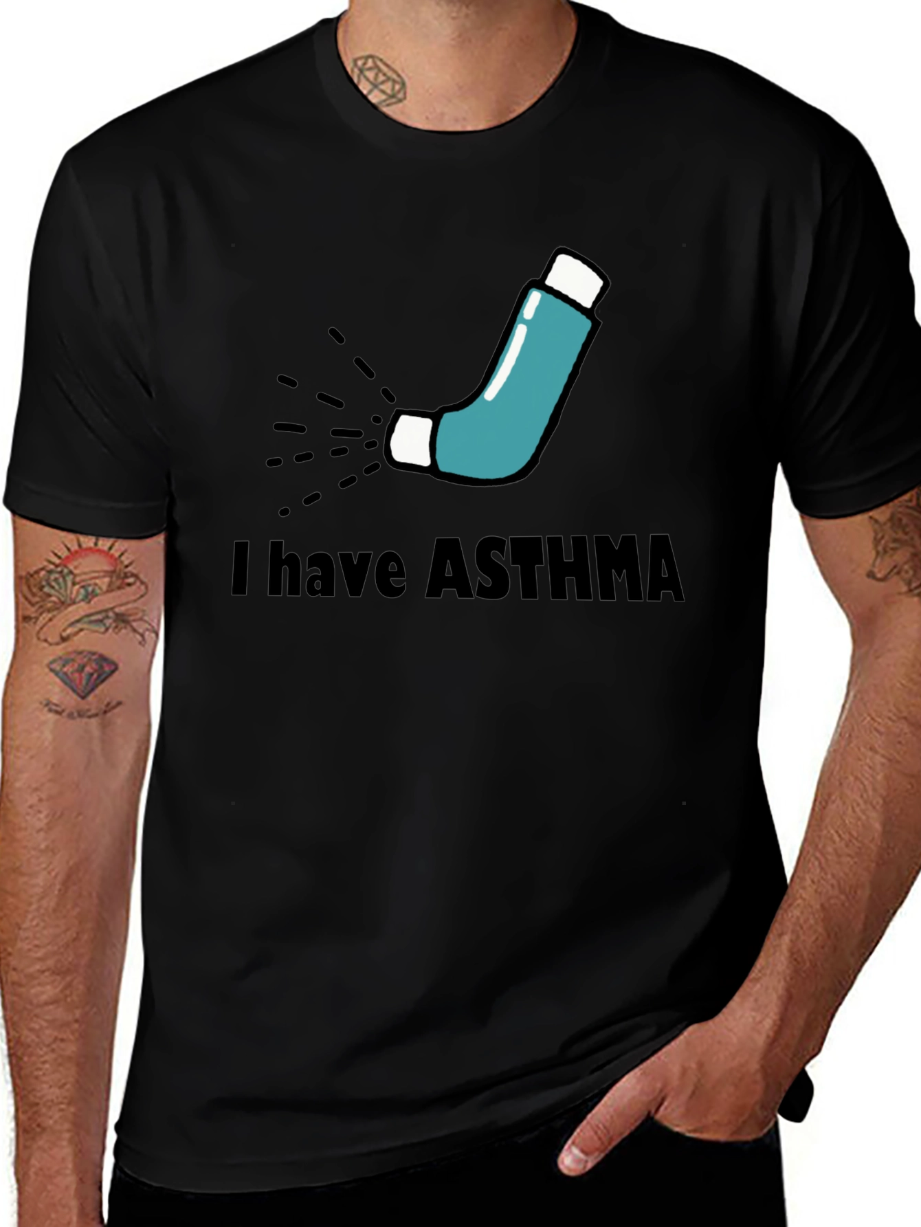 Asthma Awareness T-Shirt - Inhaler Graphic Tee