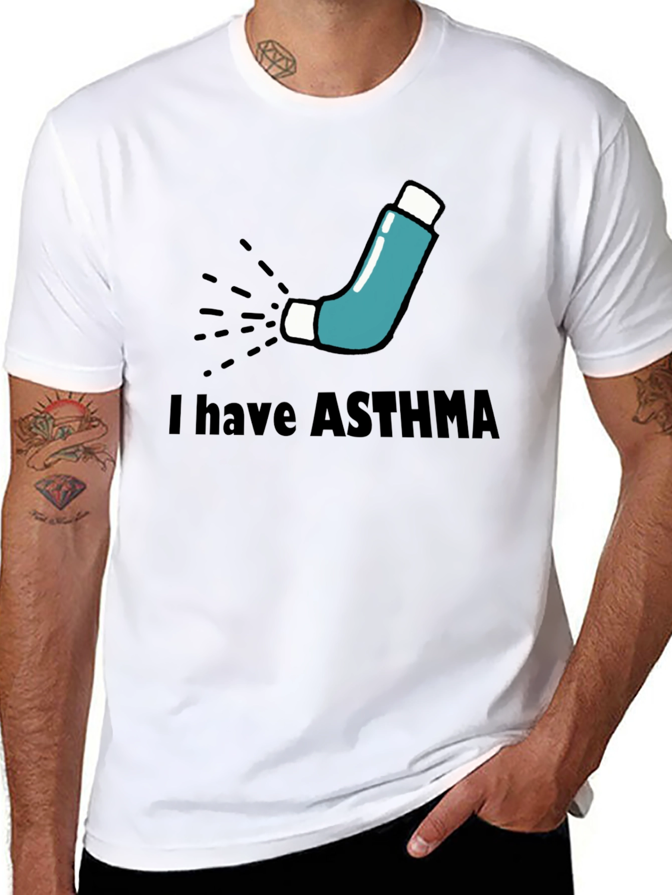 Asthma Awareness T-Shirt - Inhaler Graphic Tee