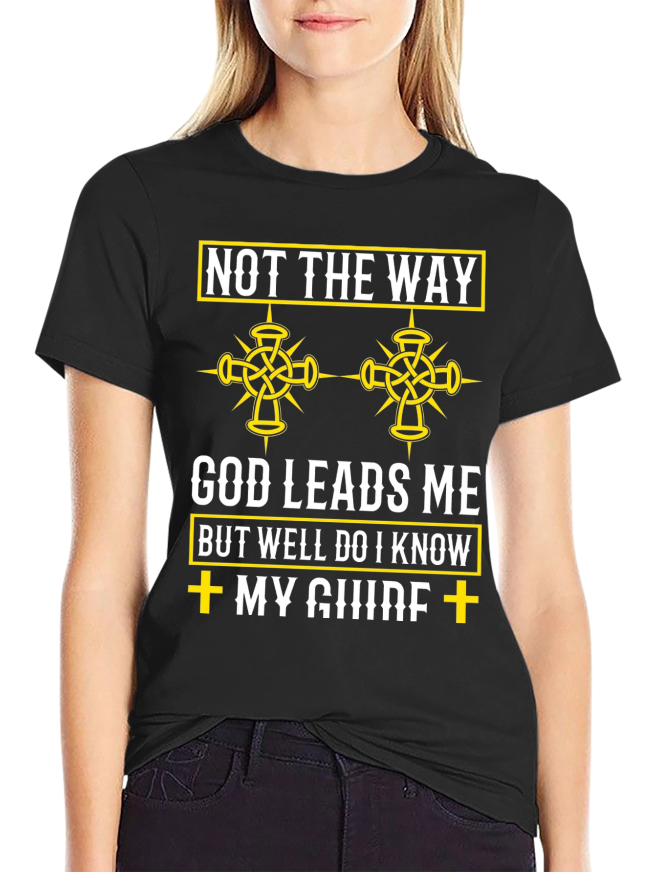 God Leads Me T-Shirt - Christian Faith Apparel