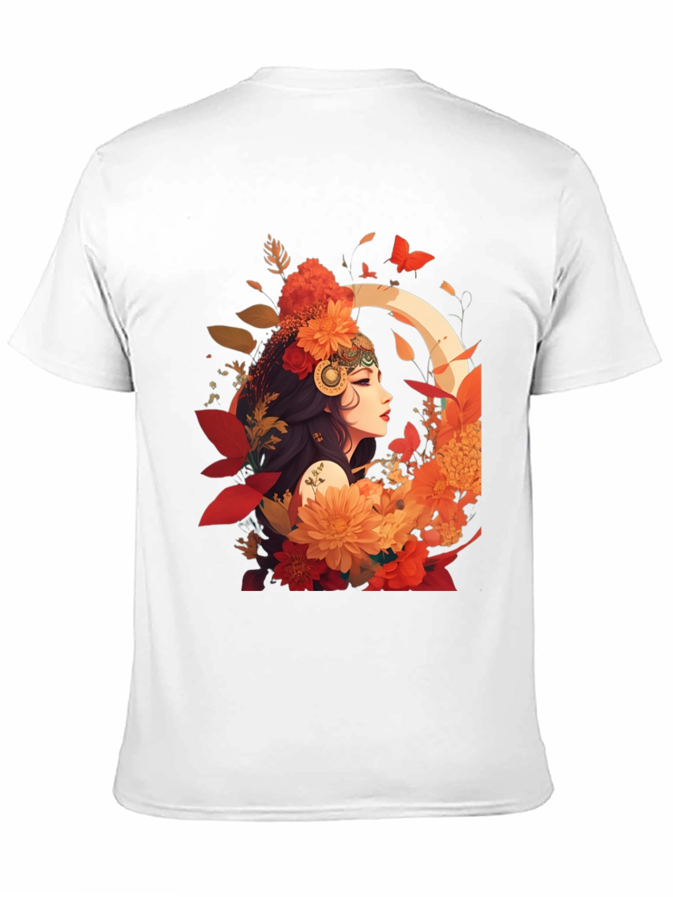 Floral Goddess Graphic Tee - Stylish & Unique