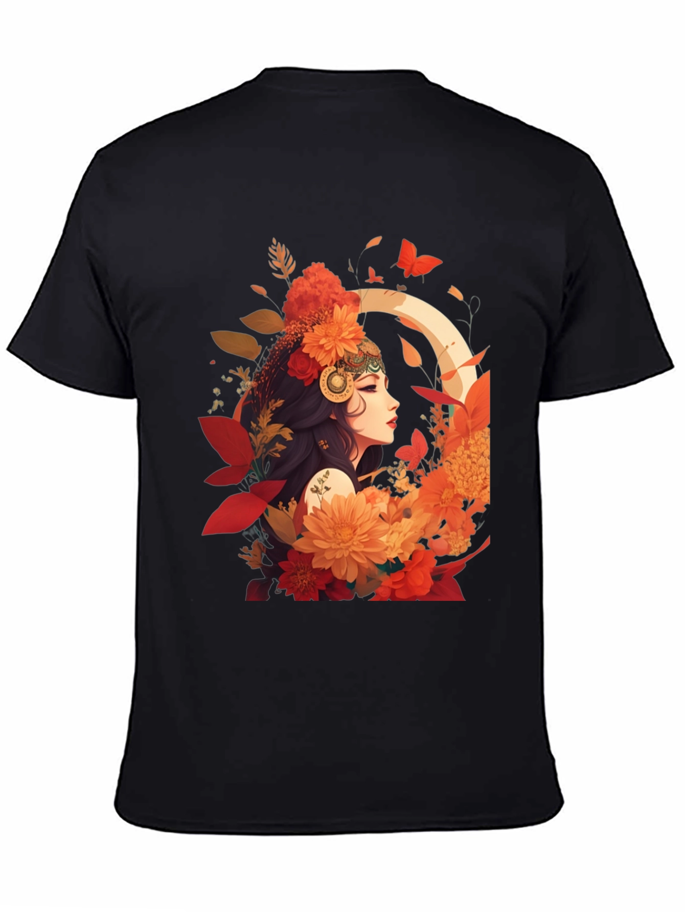 Floral Goddess Graphic Tee - Stylish & Unique