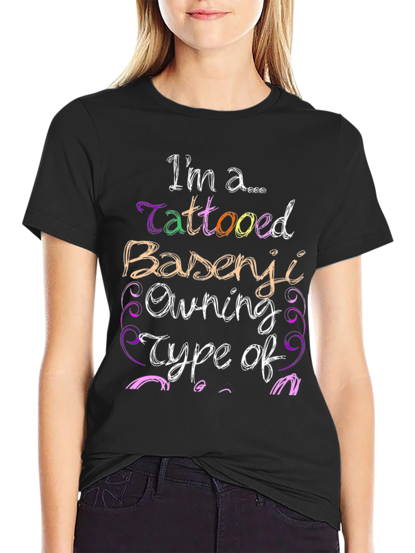 Tattooed Basenji Owner Novelty T-Shirt