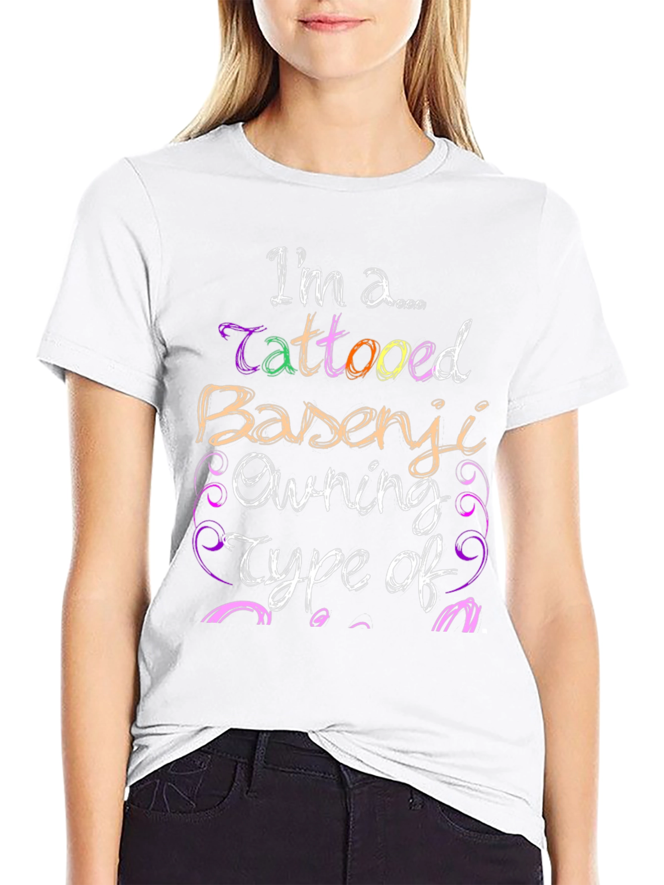 Tattooed Basenji Owner Novelty T-Shirt
