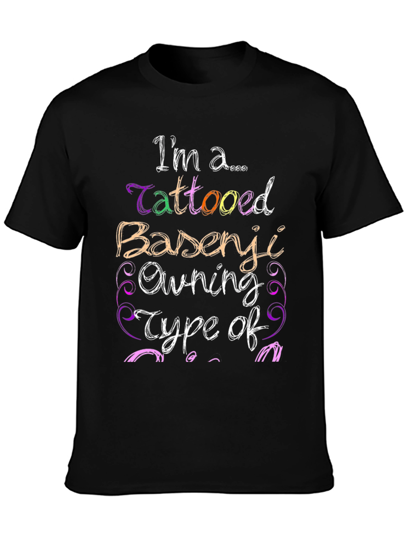 Tattooed Basenji Owner Novelty T-Shirt