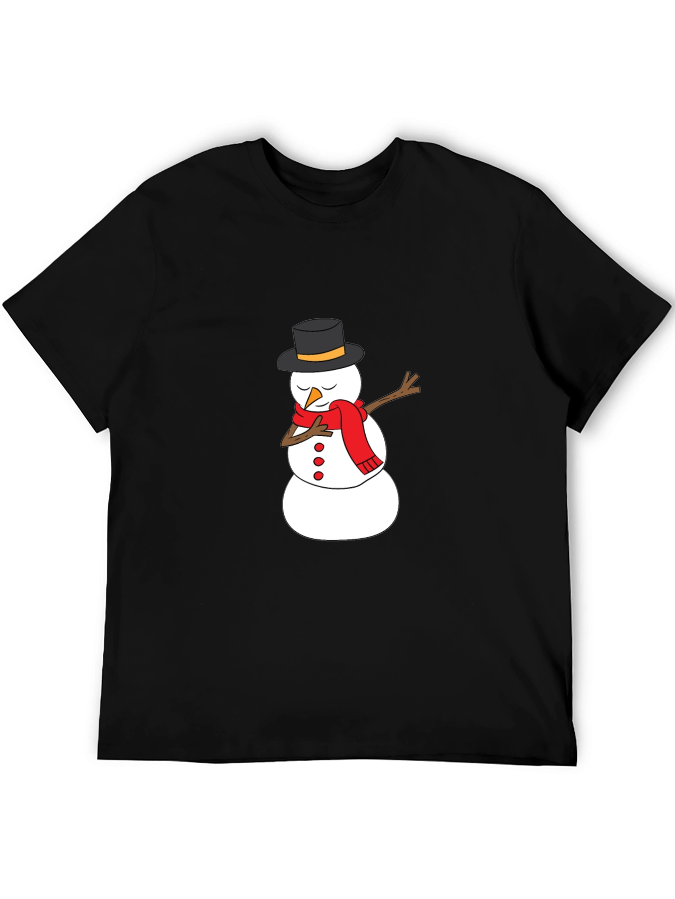 Snowman Dabbing Graphic Tee - Holiday Fun