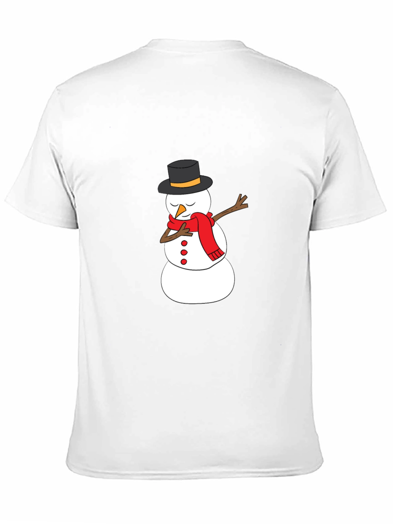 Snowman Dabbing Graphic Tee - Holiday Fun