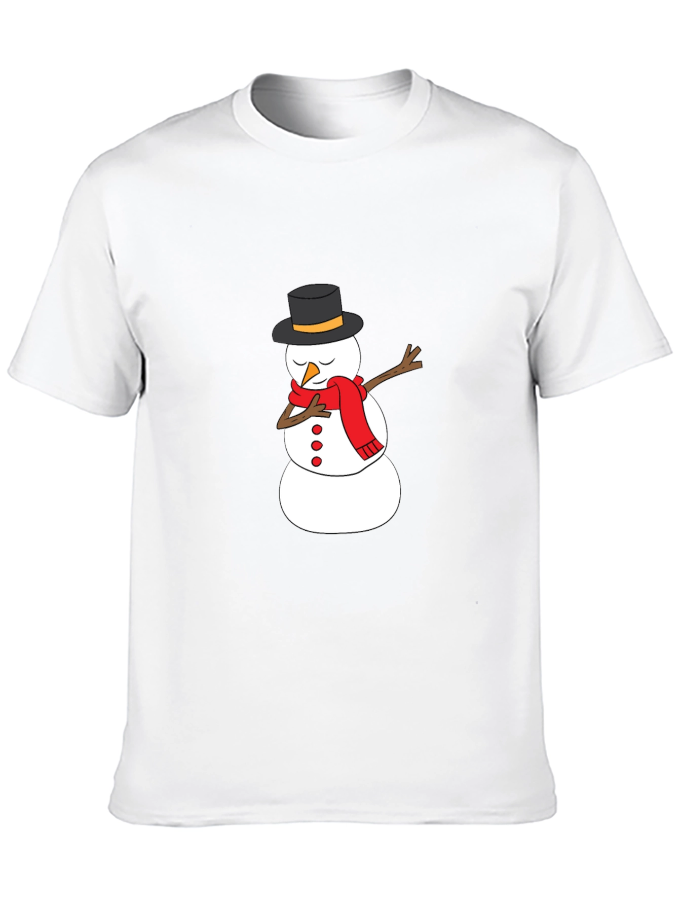 Snowman Dabbing Graphic Tee - Holiday Fun