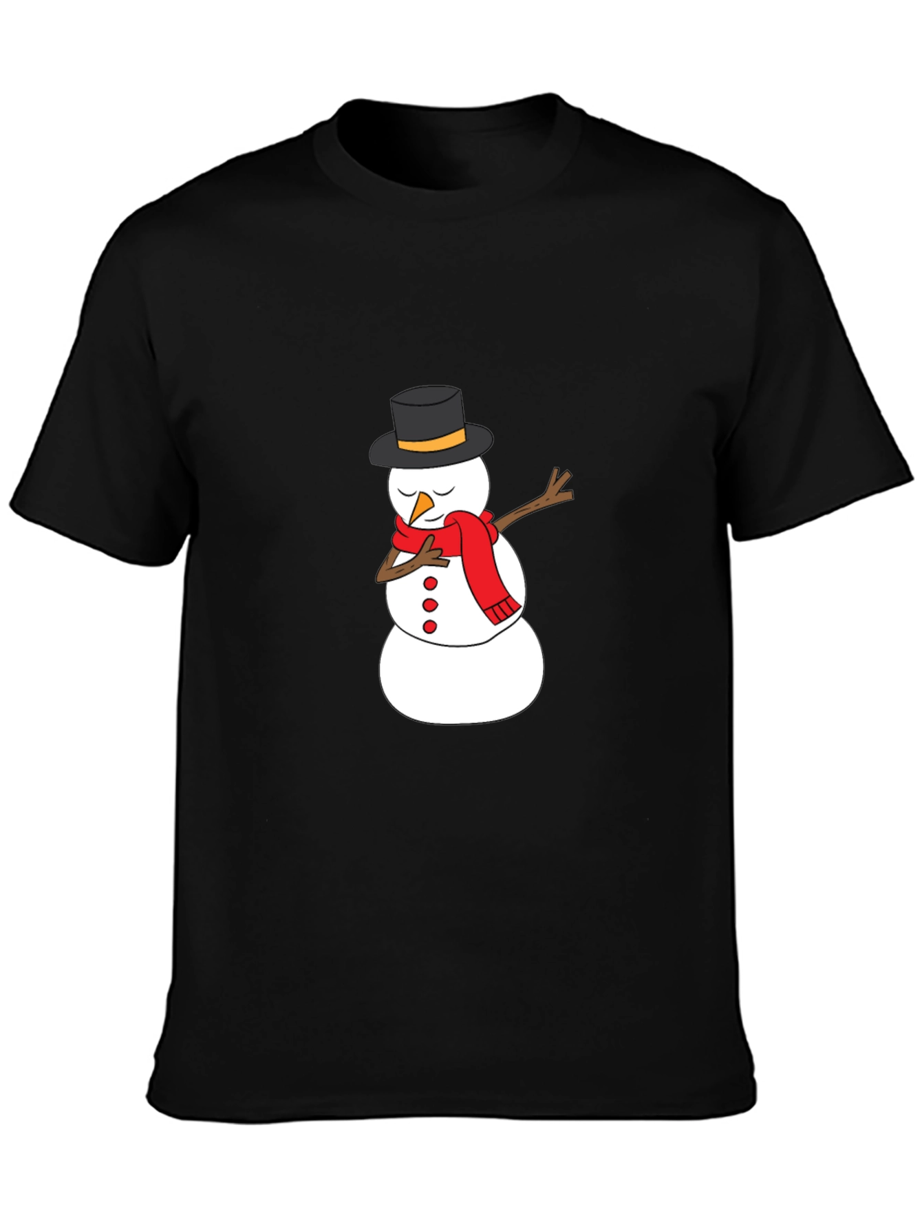 Snowman Dabbing Graphic Tee - Holiday Fun