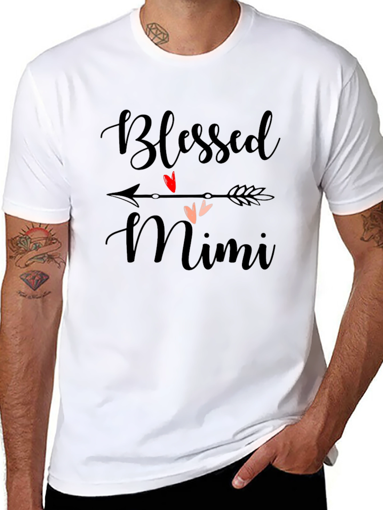 Blessed Mimi T-Shirt - Arrow Heart Design