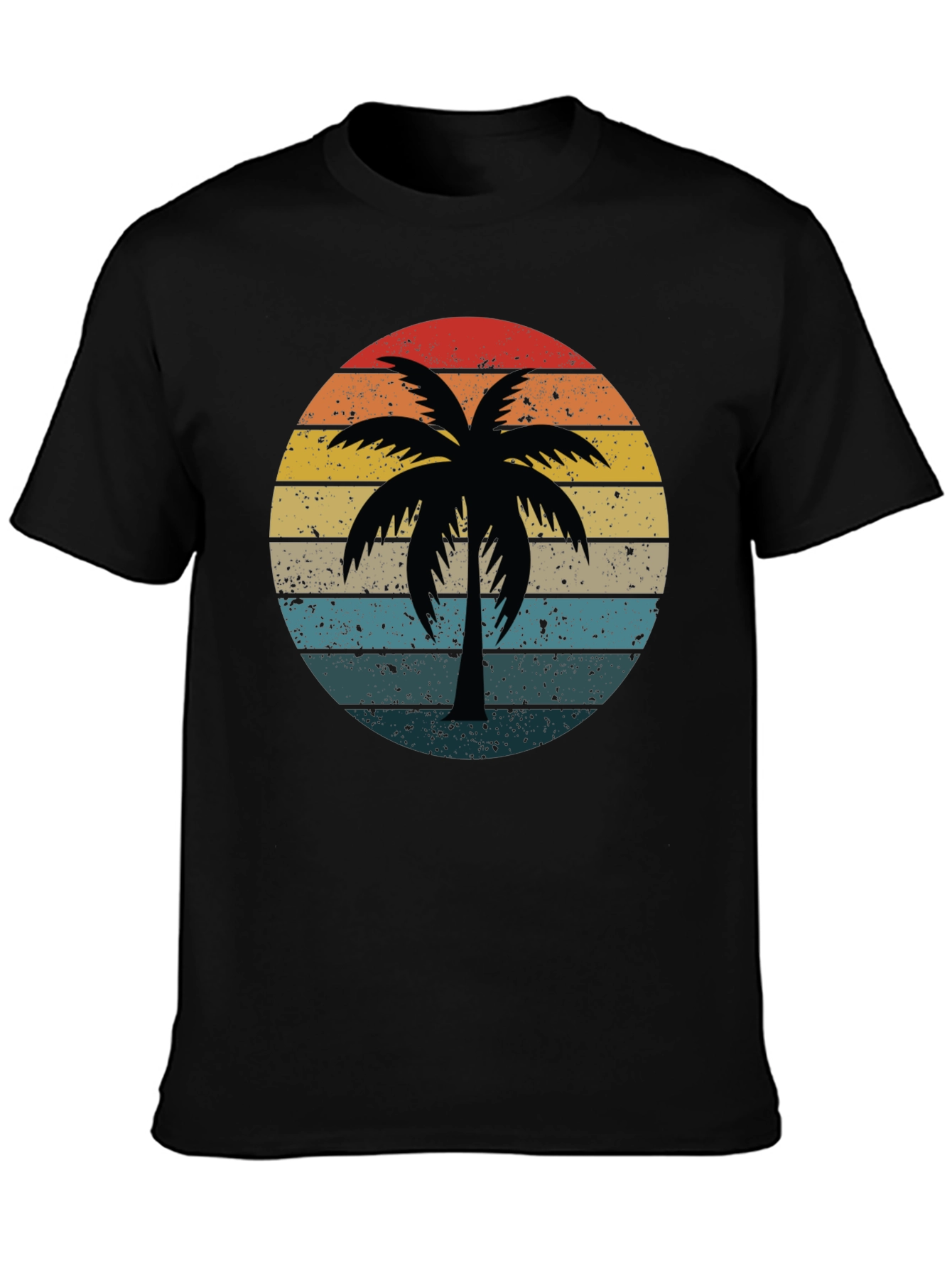 Retro Palm Tree Sunset Graphic Tee