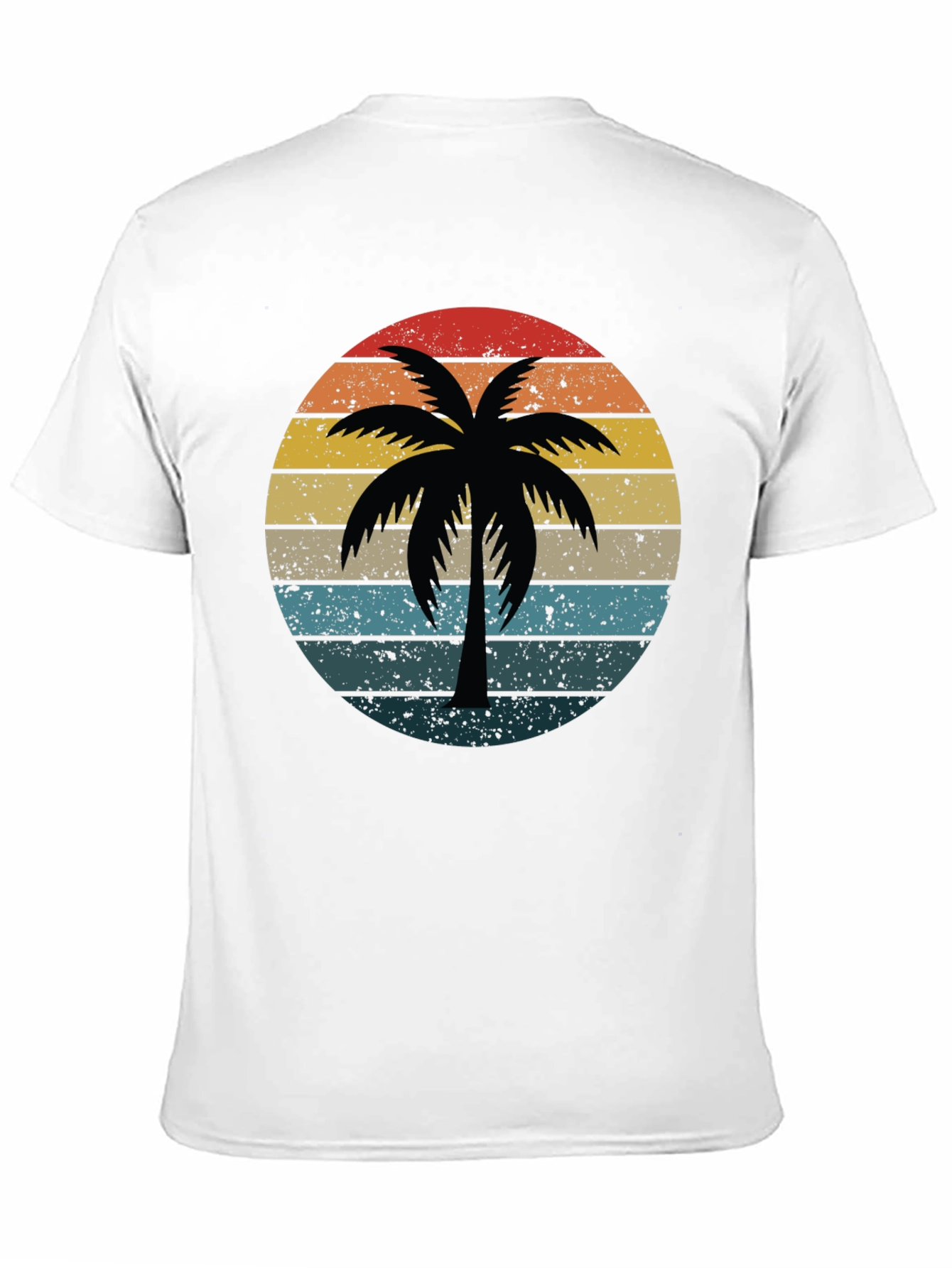 Retro Palm Tree Sunset Graphic Tee