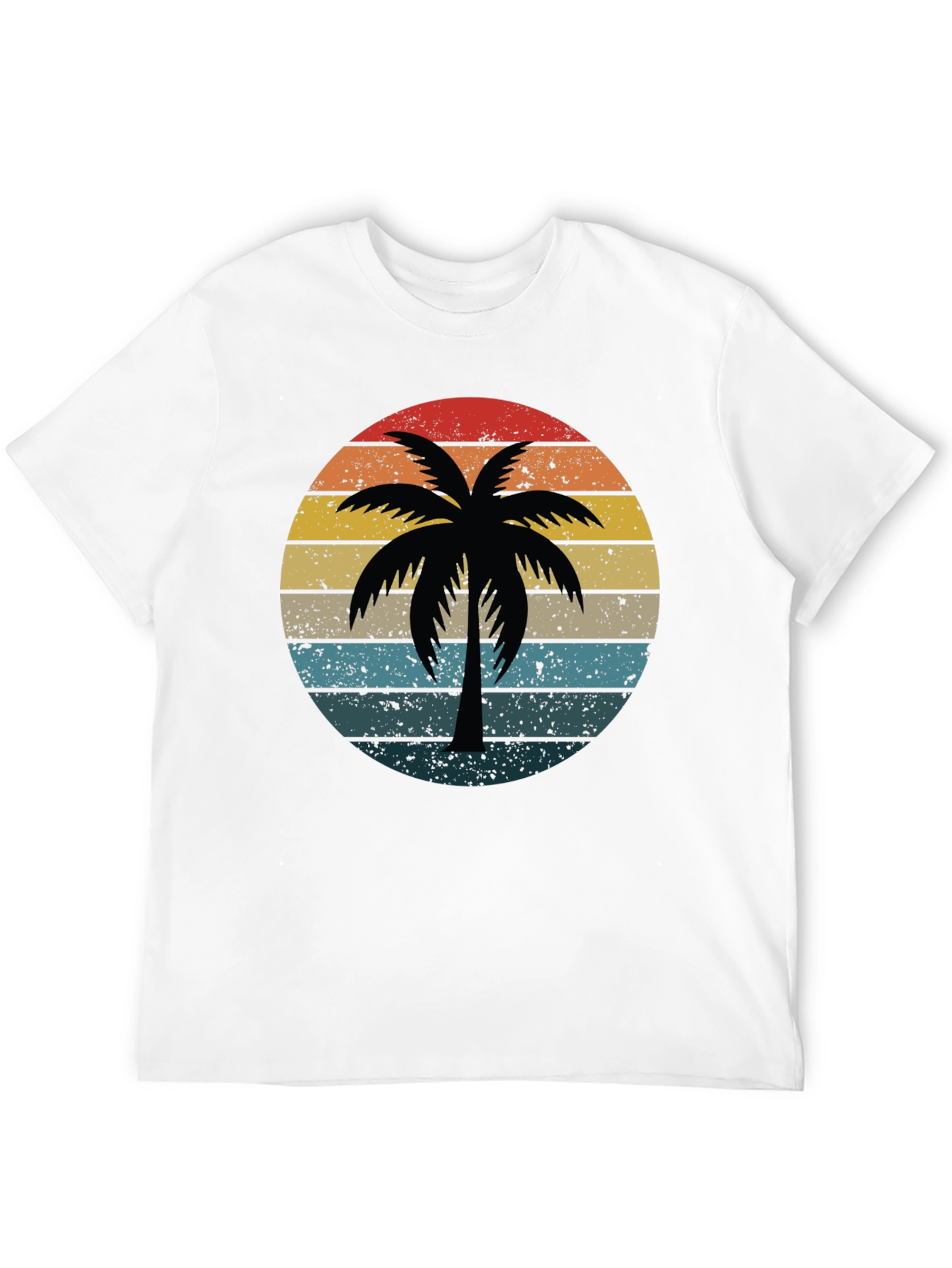 Retro Palm Tree Sunset Graphic Tee