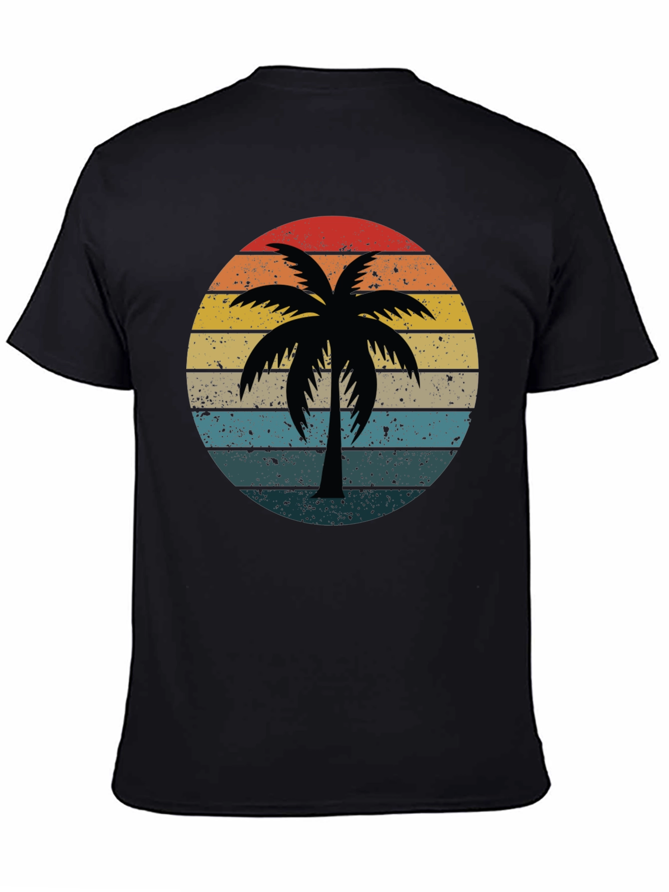 Retro Palm Tree Sunset Graphic Tee