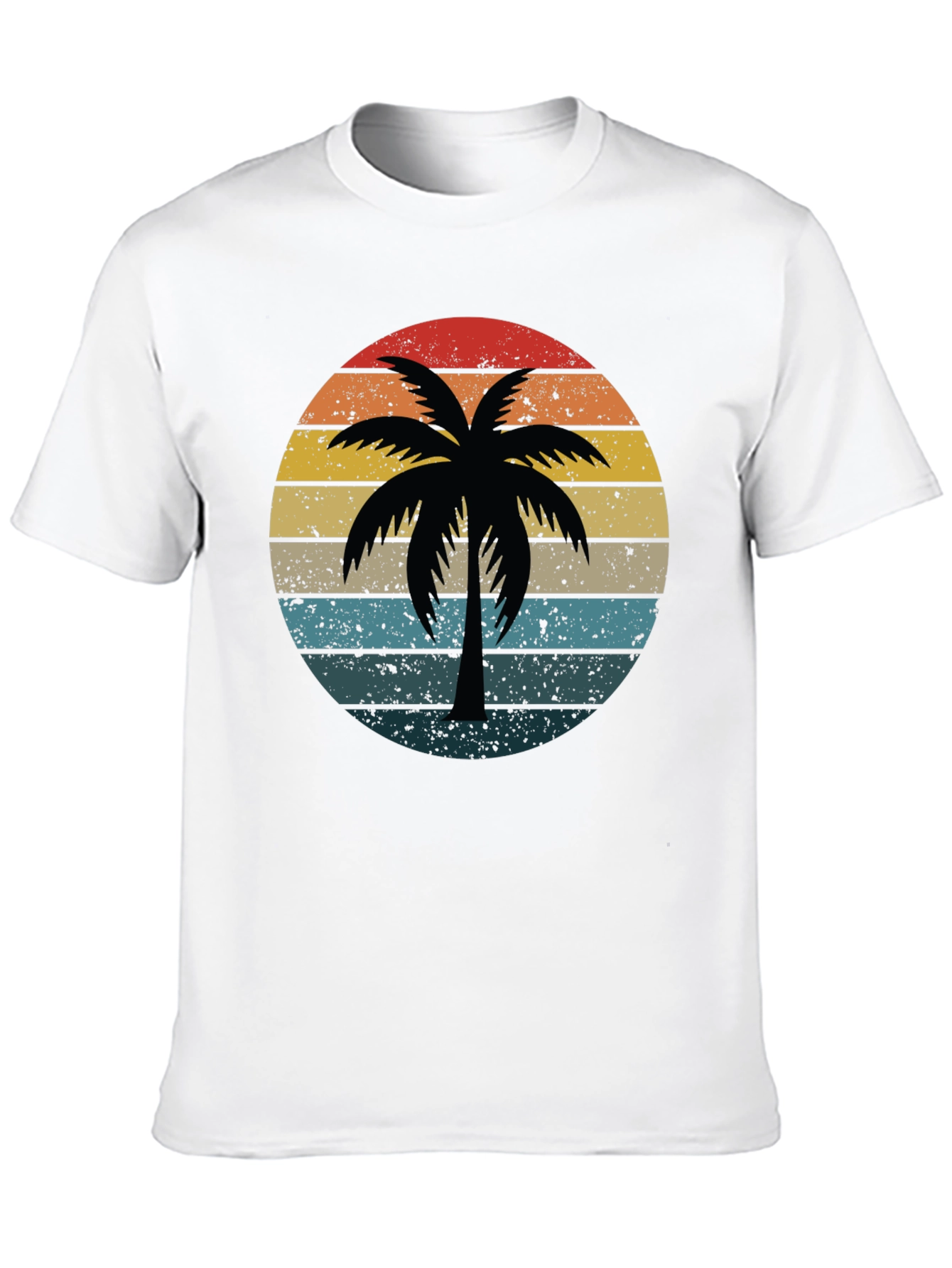 Retro Palm Tree Sunset Graphic Tee