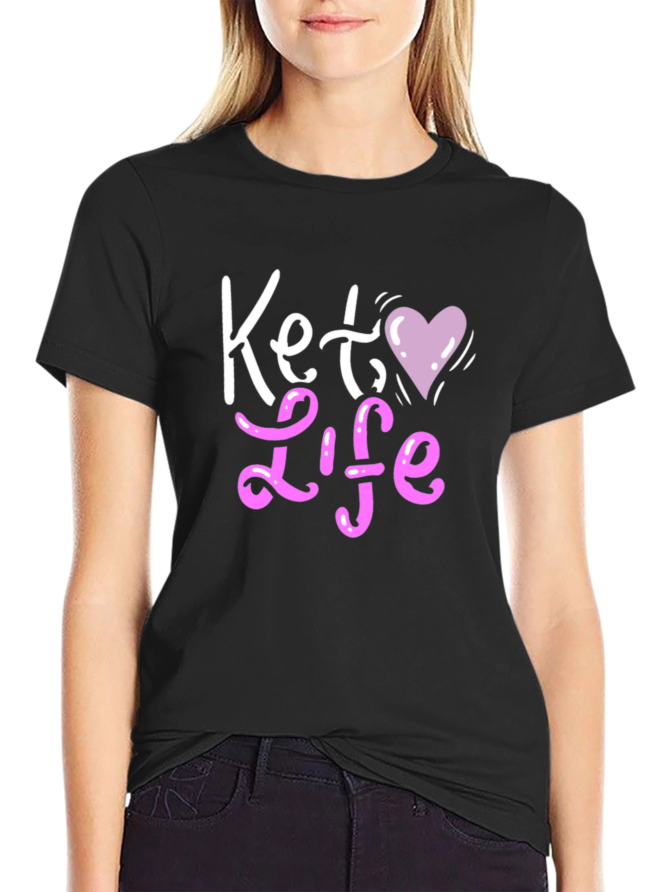 Keto Life Black Graphic Tee