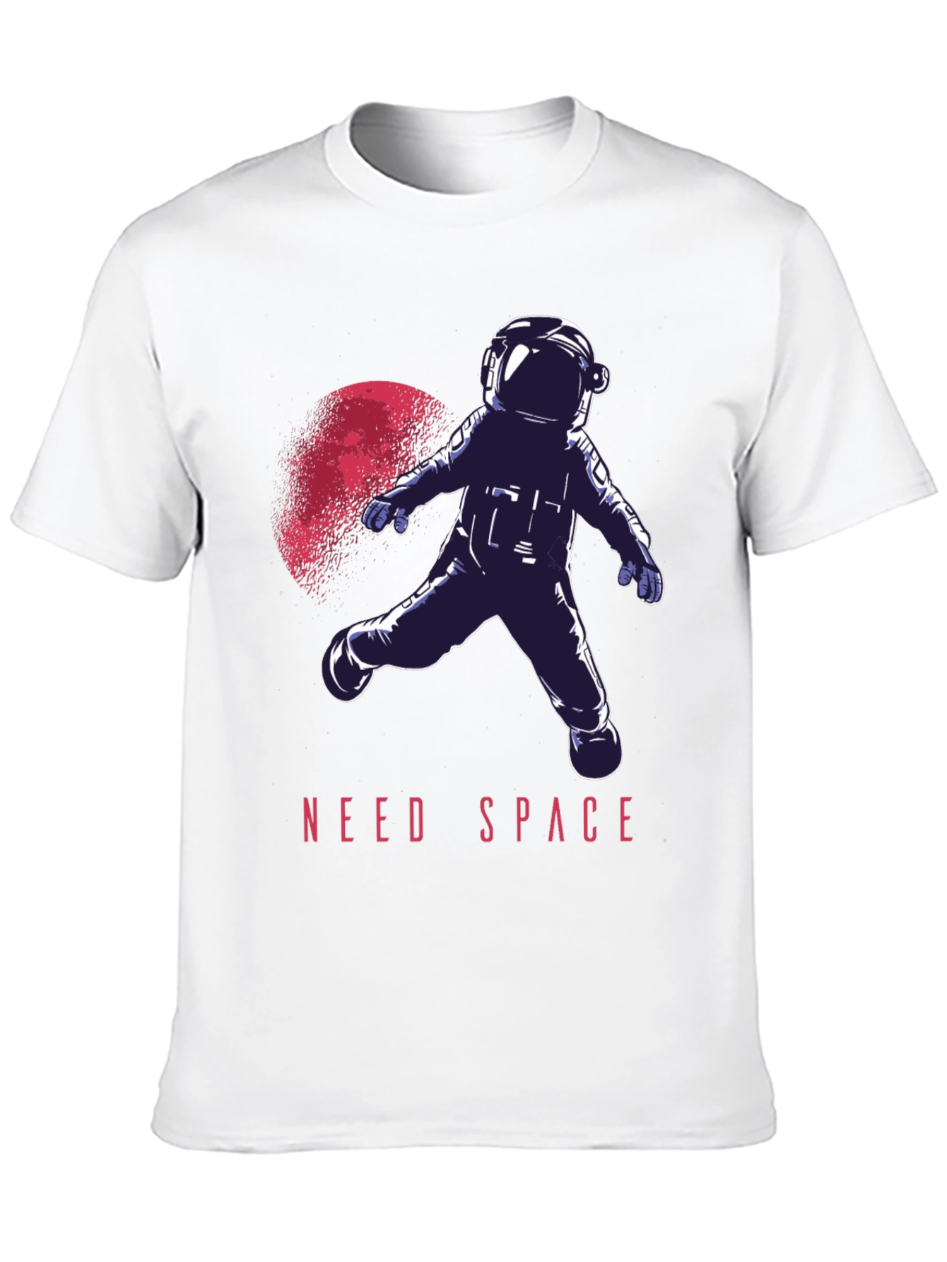 Need Space Astronaut Graphic T-Shirt - Black Crew Neck