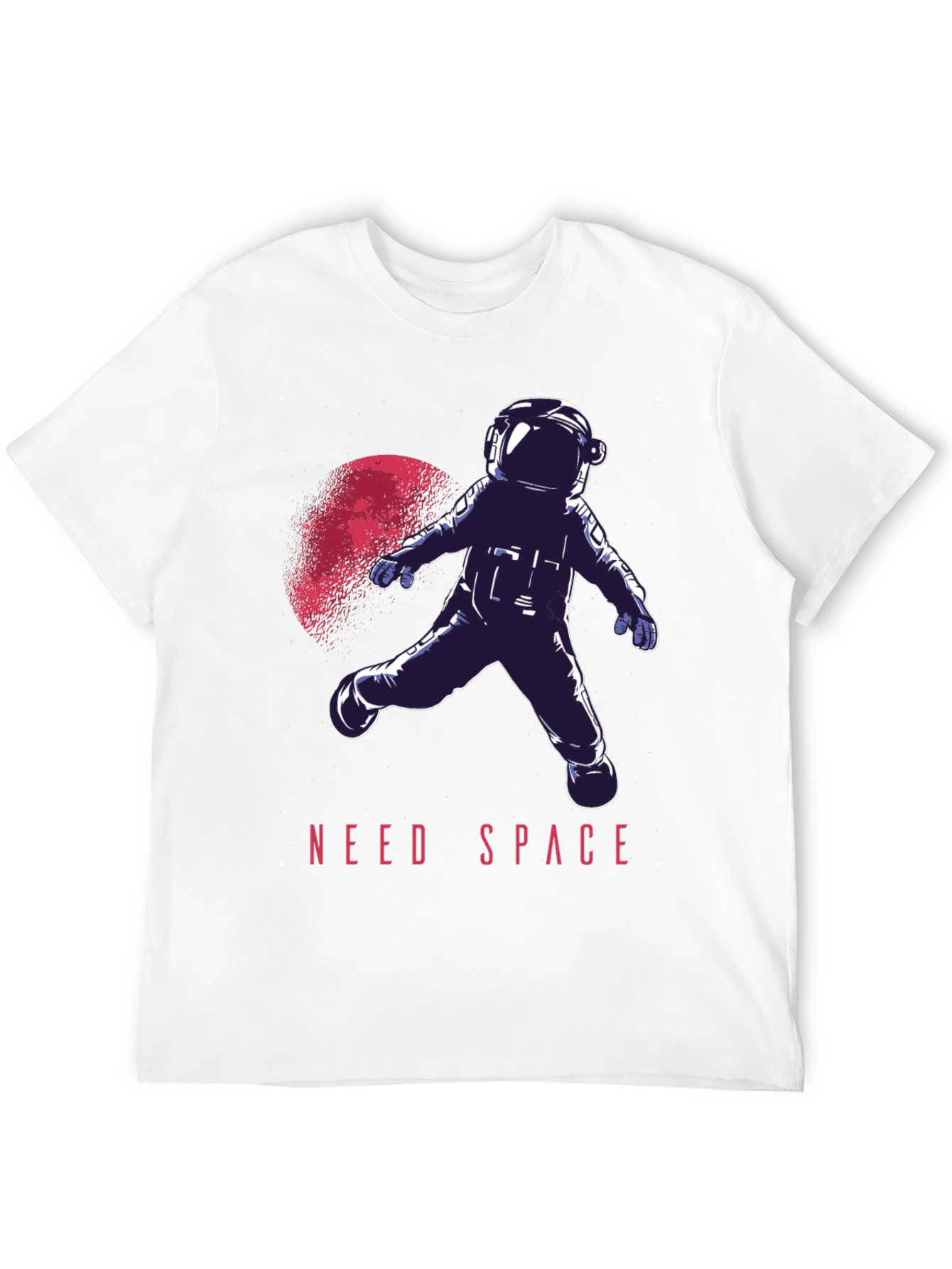 Need Space Astronaut Graphic T-Shirt - Black Crew Neck