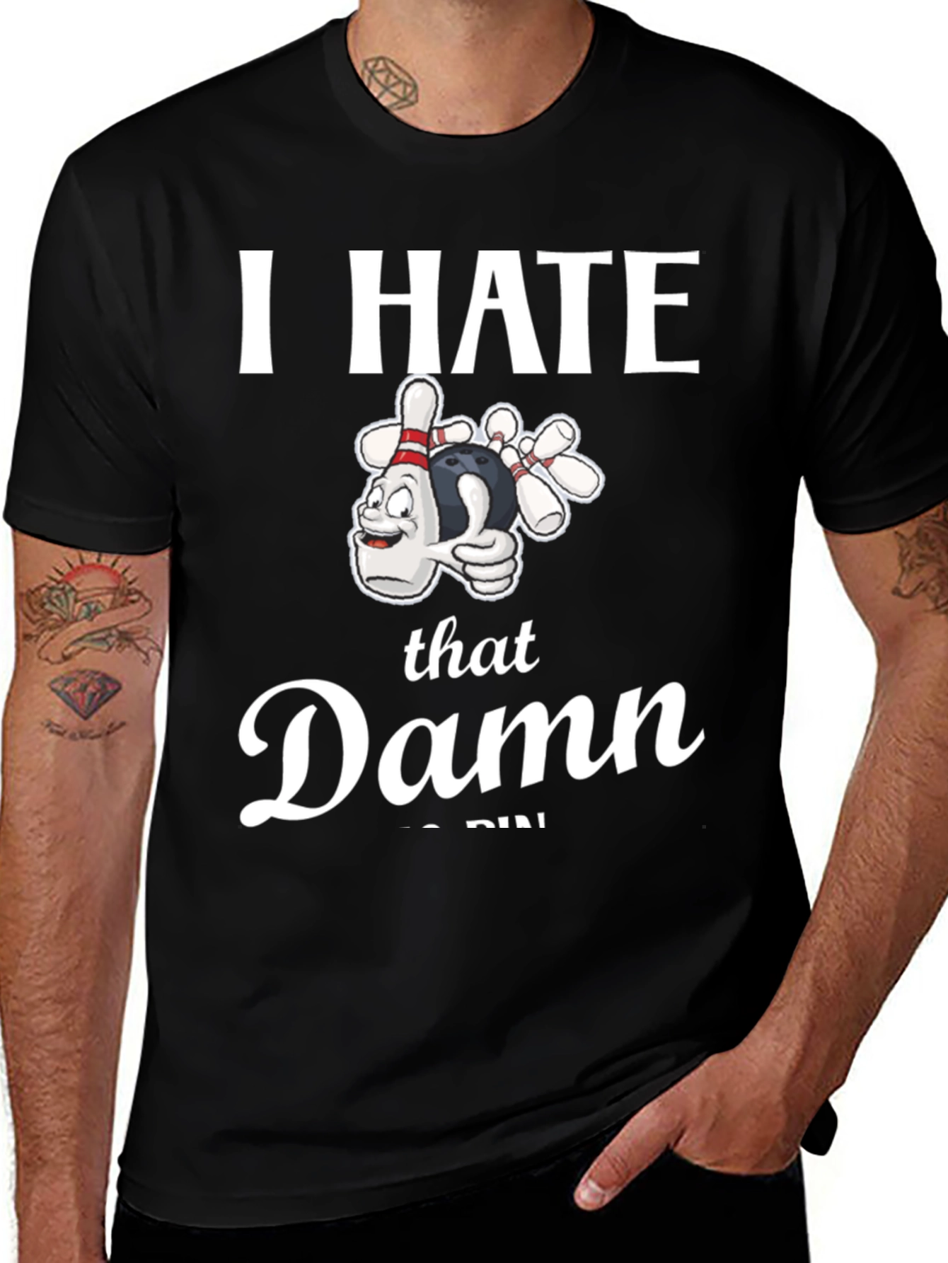 I Hate That Damn 7-Pin Bowling T-Shirt
