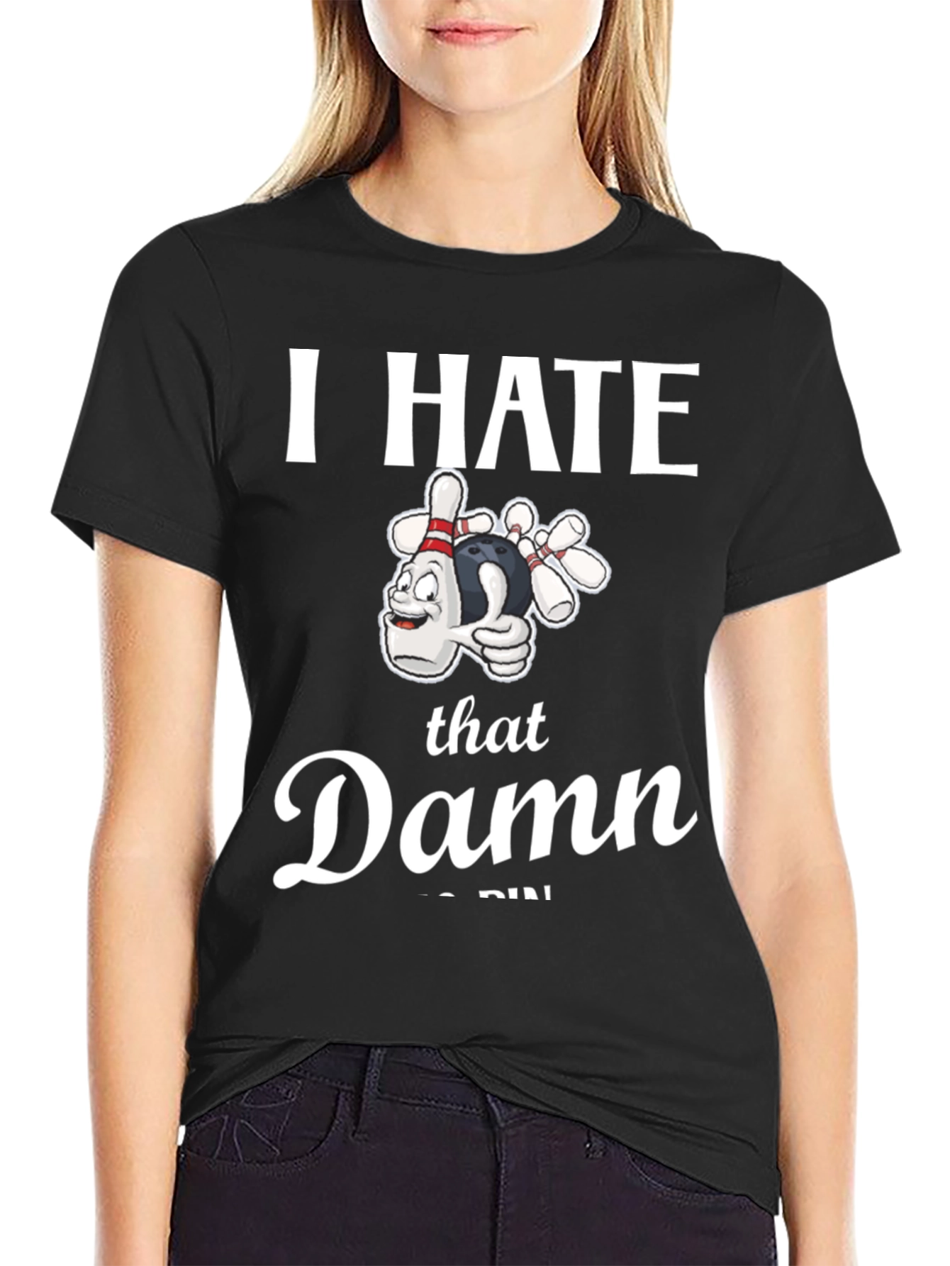 I Hate That Damn 7-Pin Bowling T-Shirt