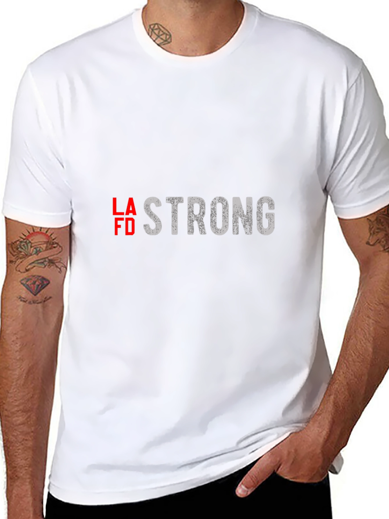 LAFD Strong Black T-Shirt