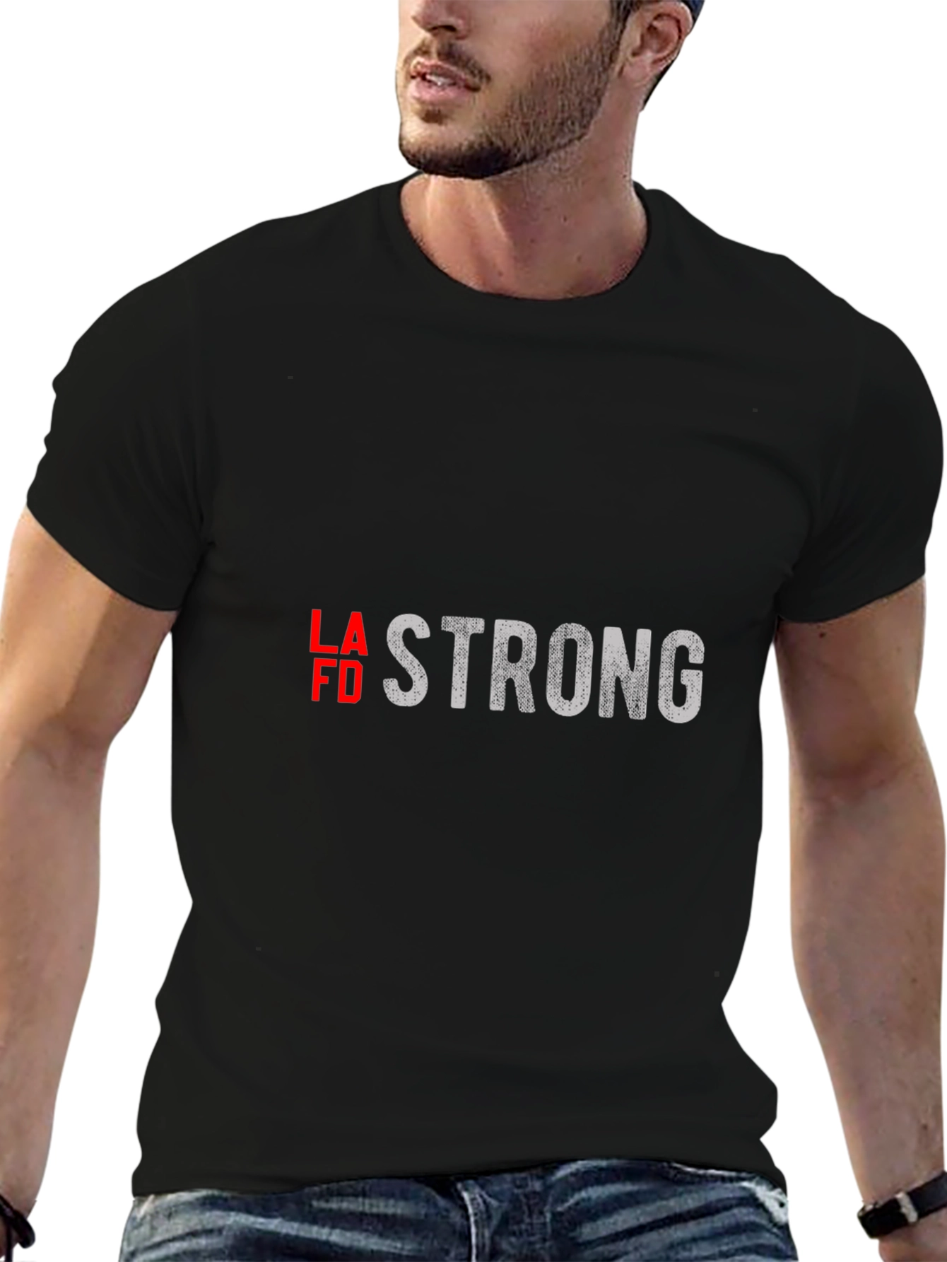 LAFD Strong Black T-Shirt