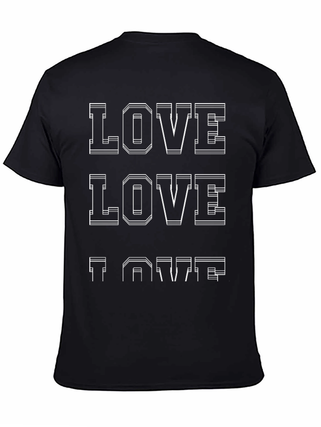 Love Graphic T-Shirt - Black Casual Tee