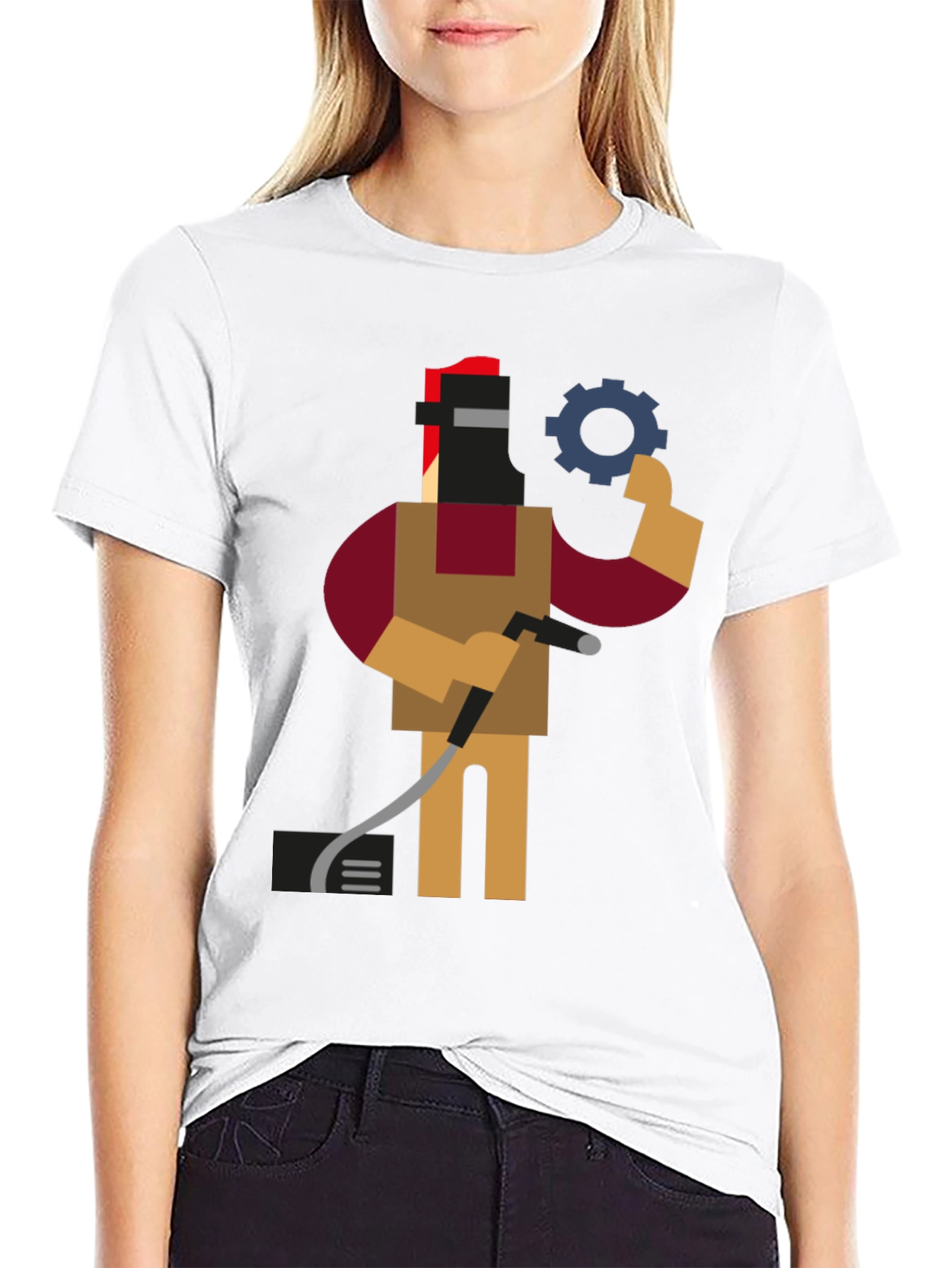 Welder Graphic Tee - Cool & Unique Design