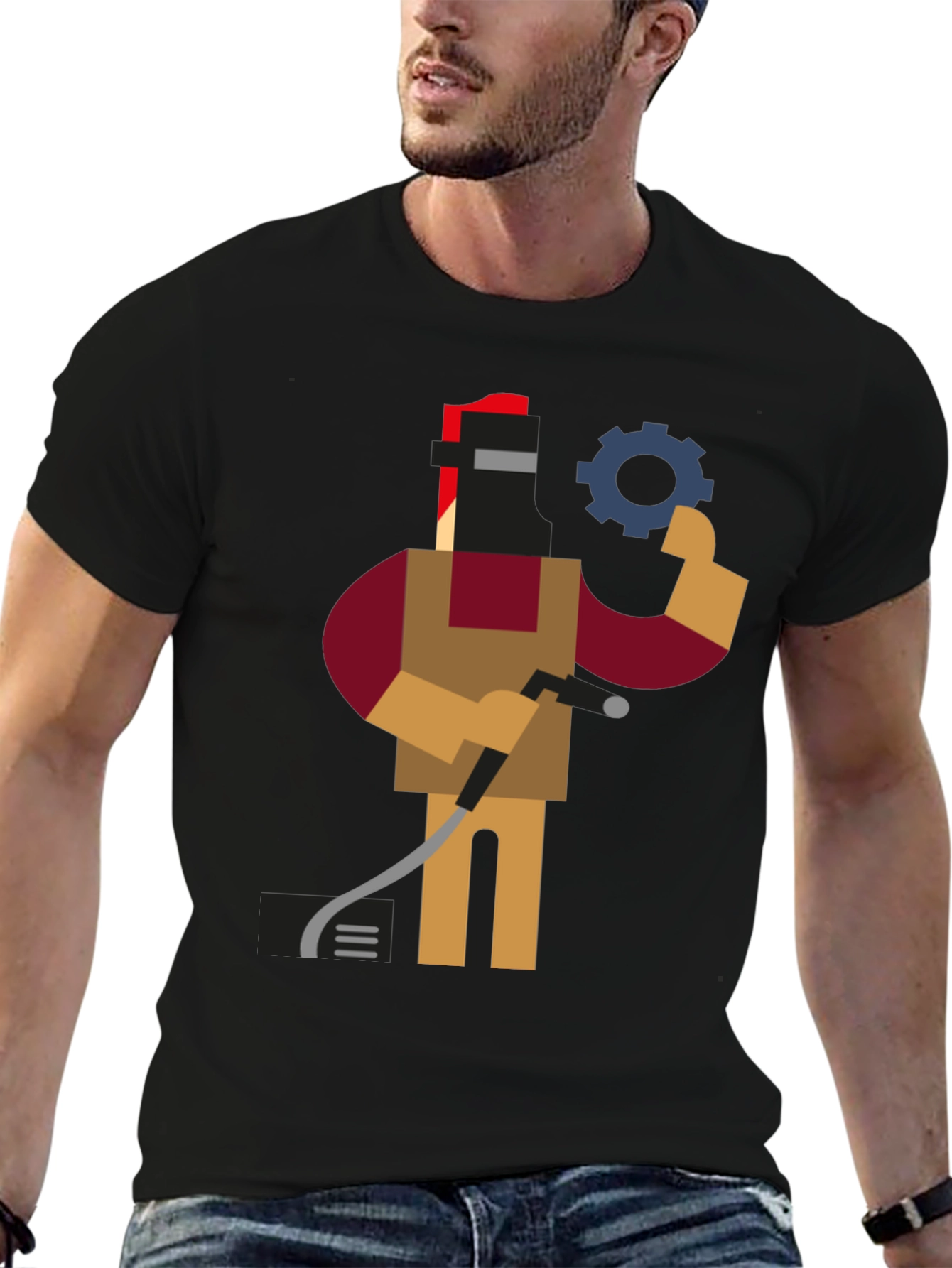 Welder Graphic Tee - Cool & Unique Design