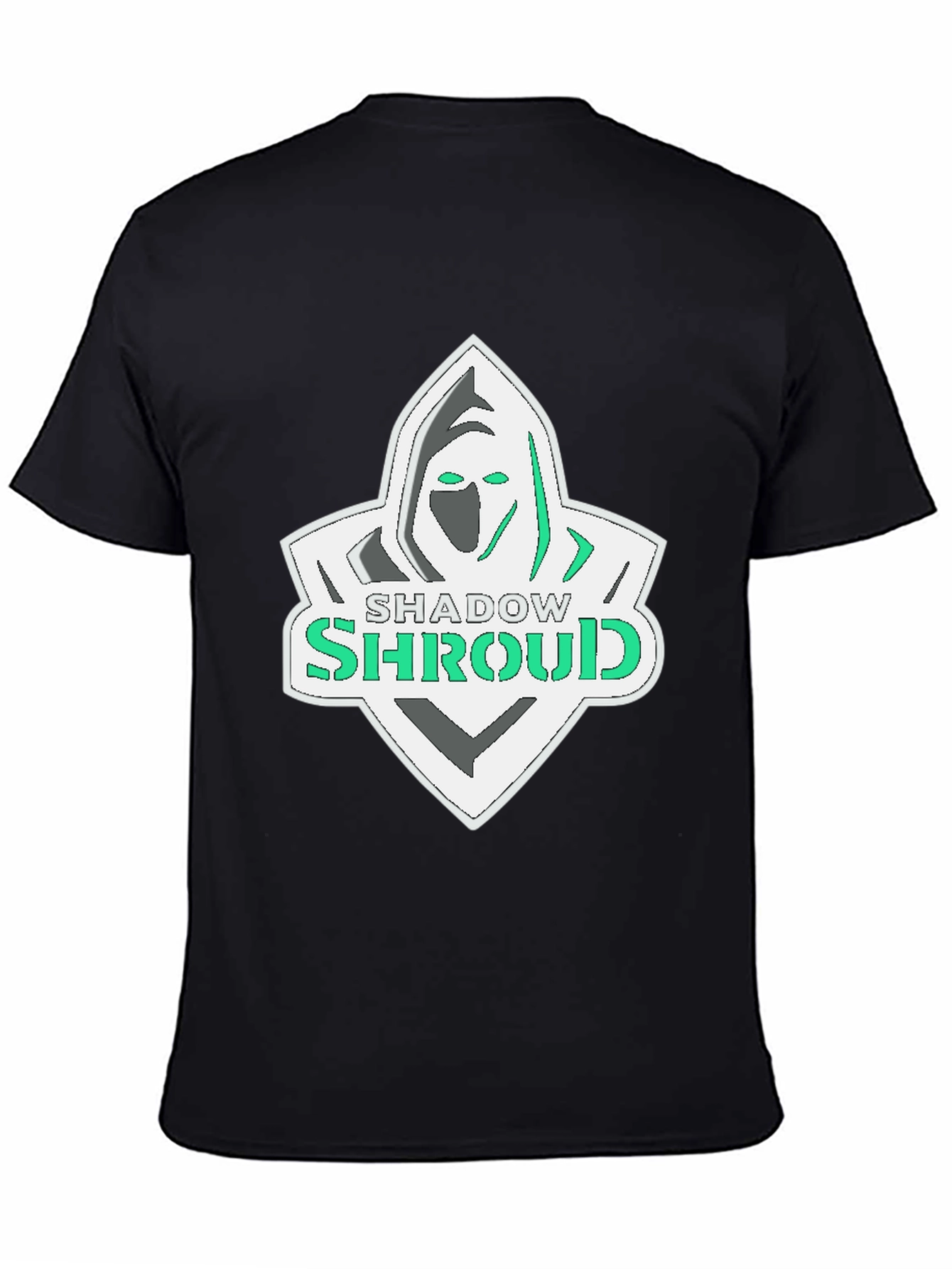 Shadow Shroud Graphic Tee - Black Cotton Blend