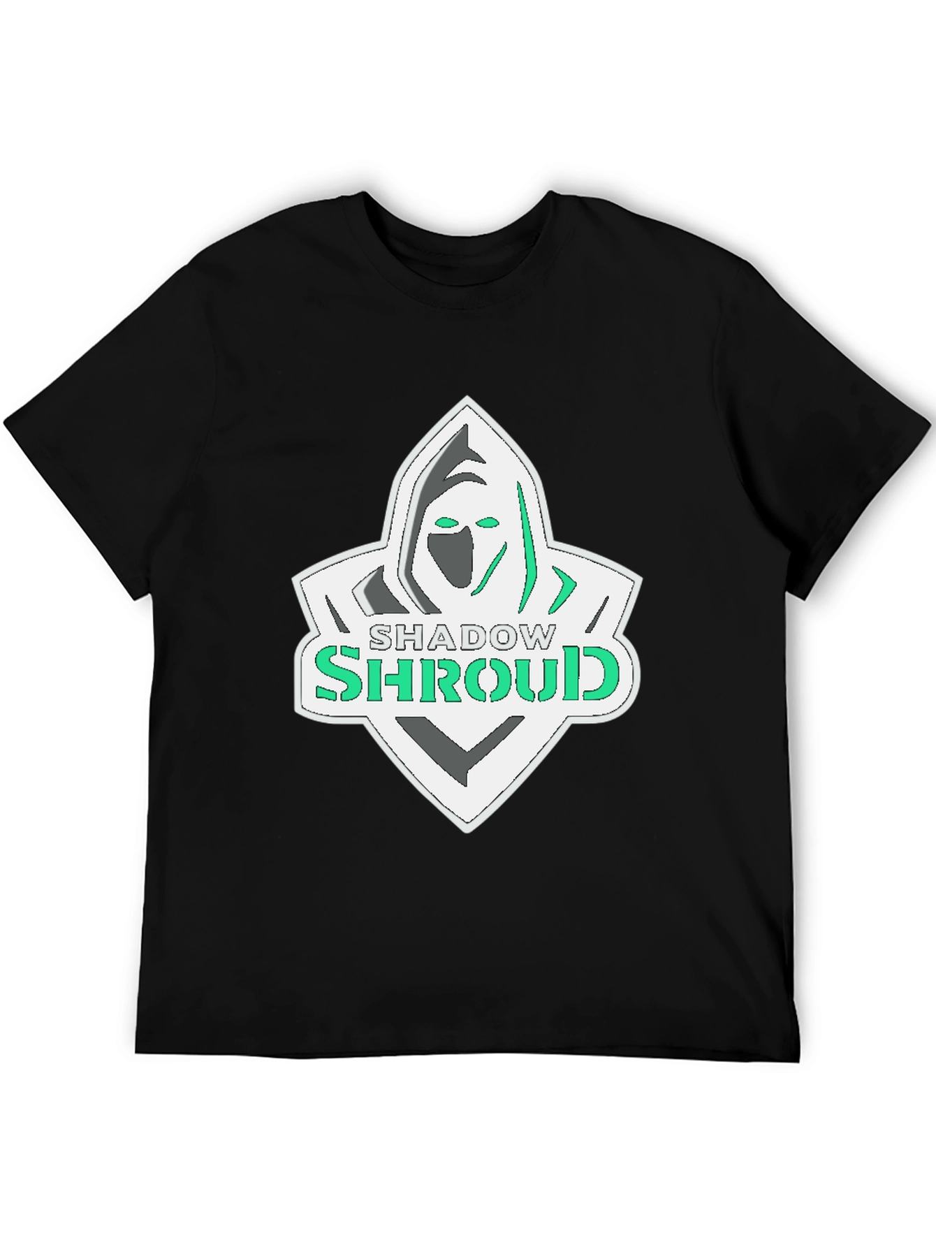 Shadow Shroud Graphic Tee - Black Cotton Blend