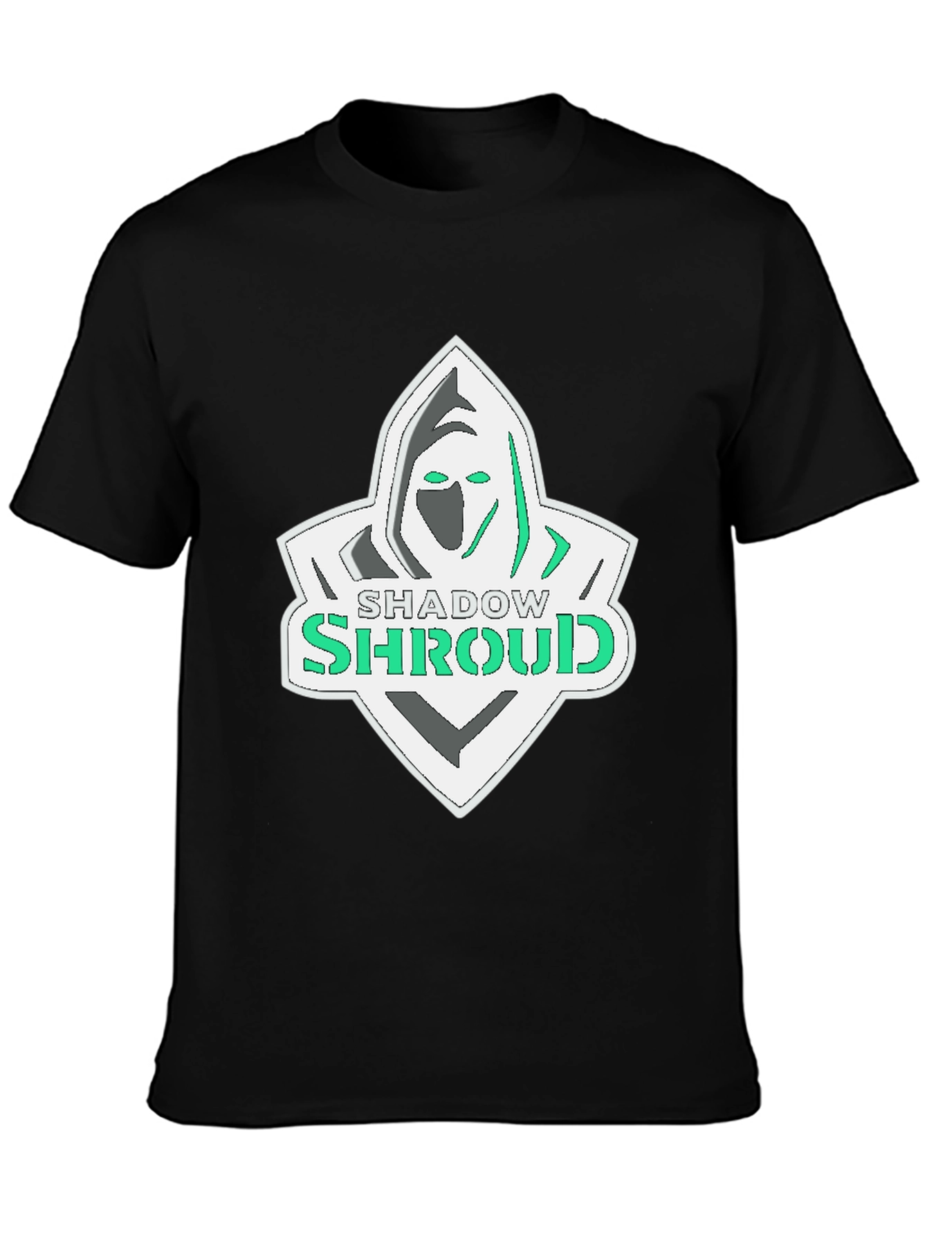 Shadow Shroud Graphic Tee - Black Cotton Blend
