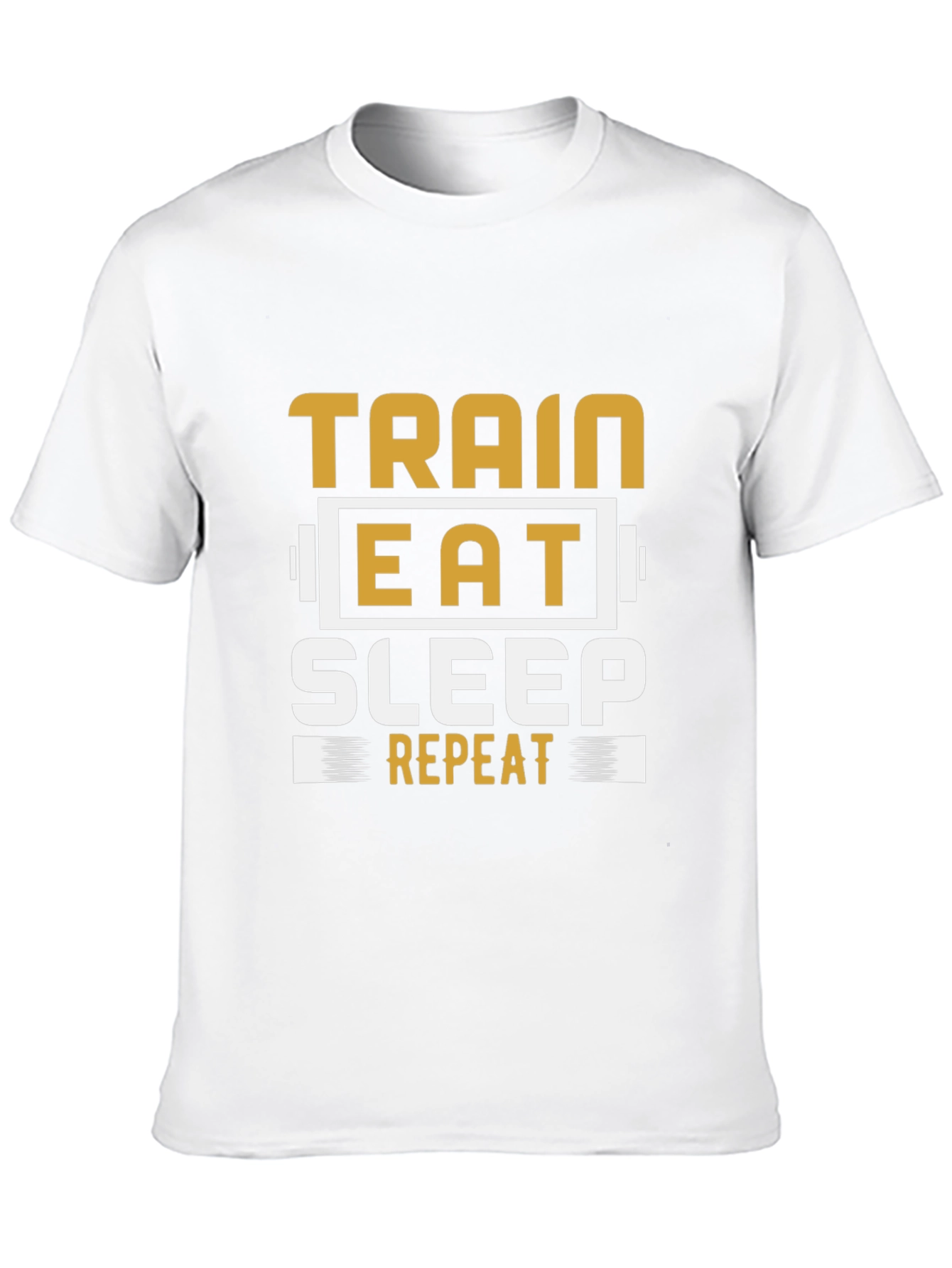Train Eat Sleep Repeat Black T-Shirt