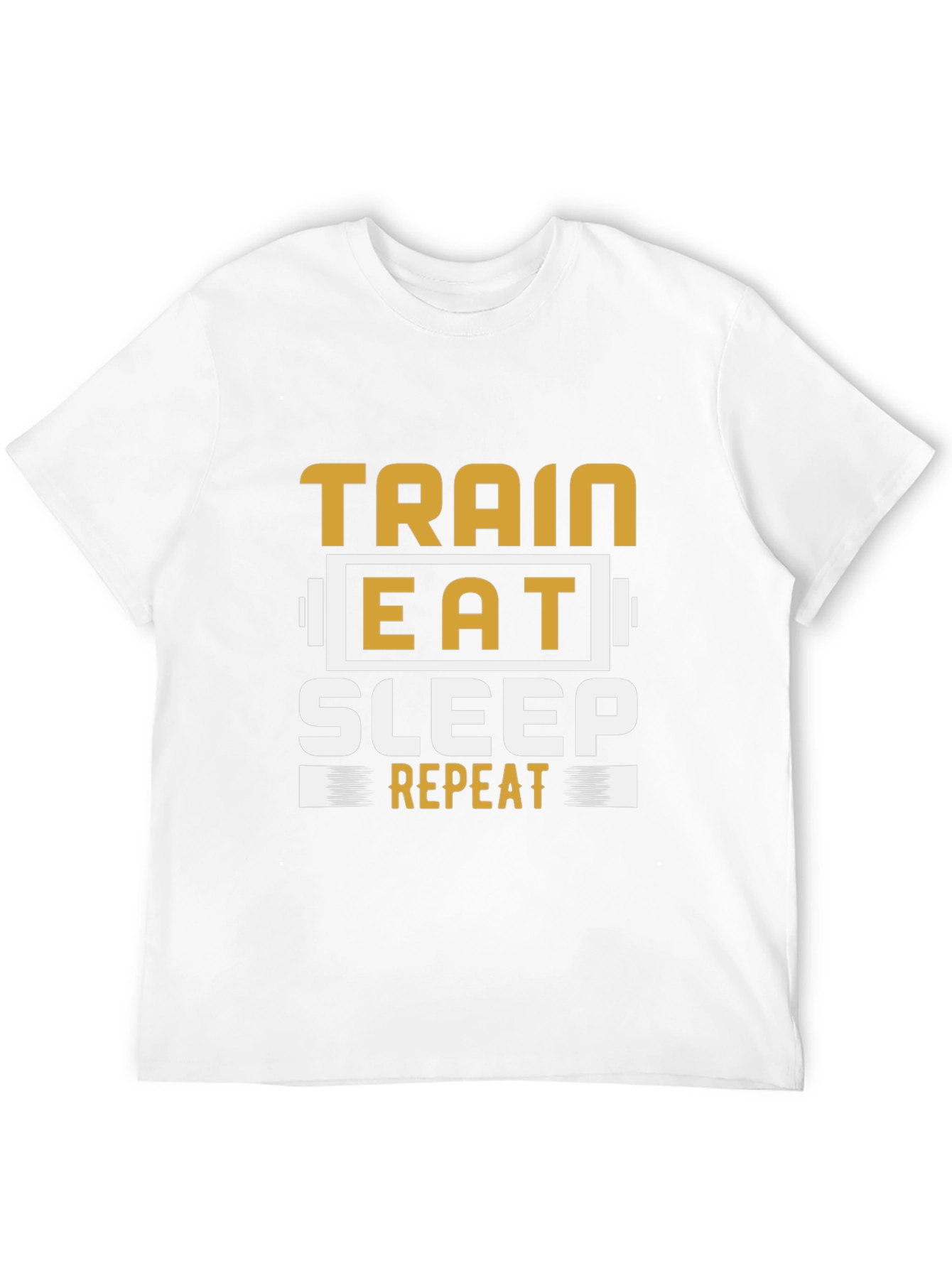 Train Eat Sleep Repeat Black T-Shirt