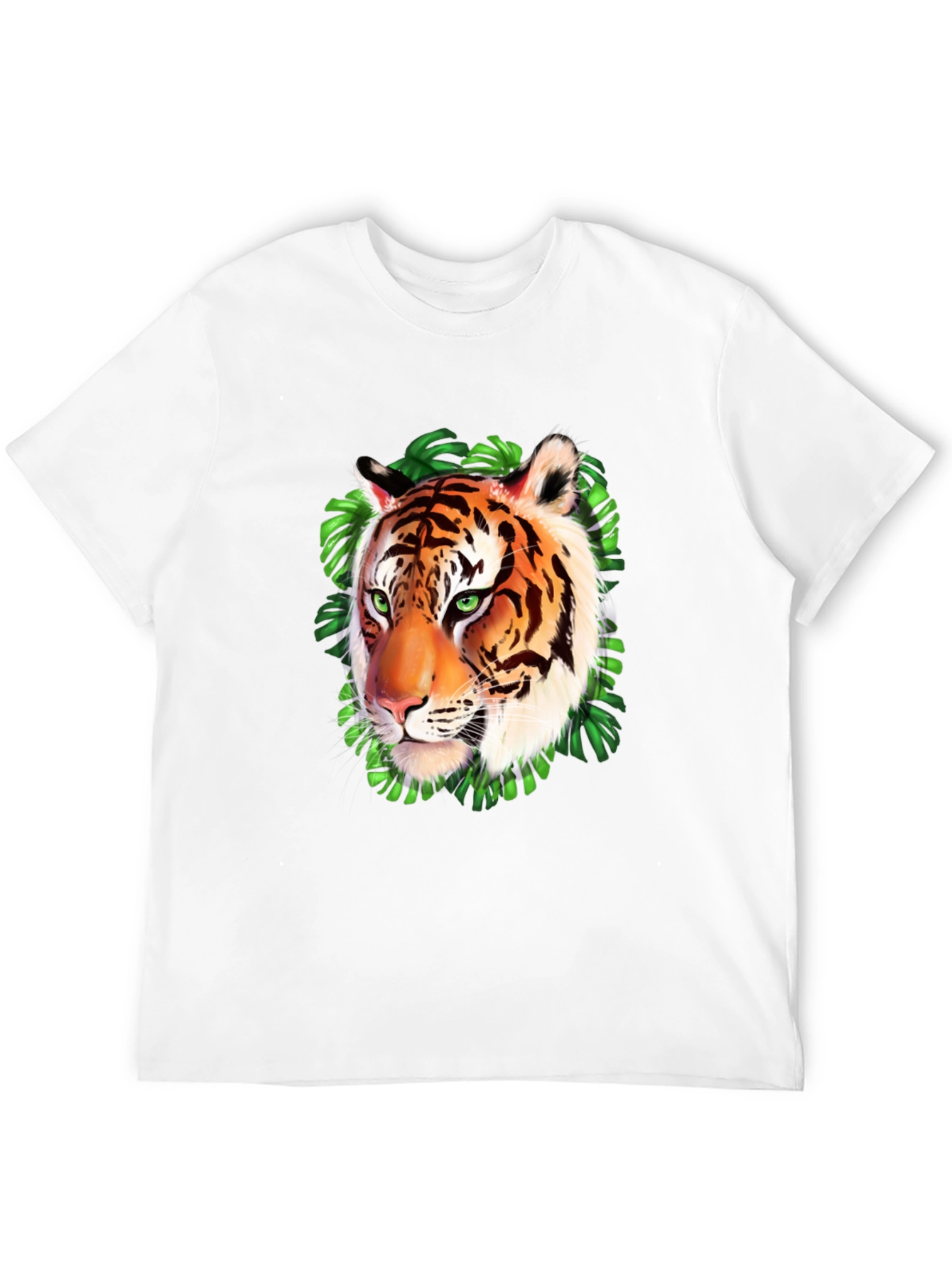 Tiger Graphic Print Black T-Shirt