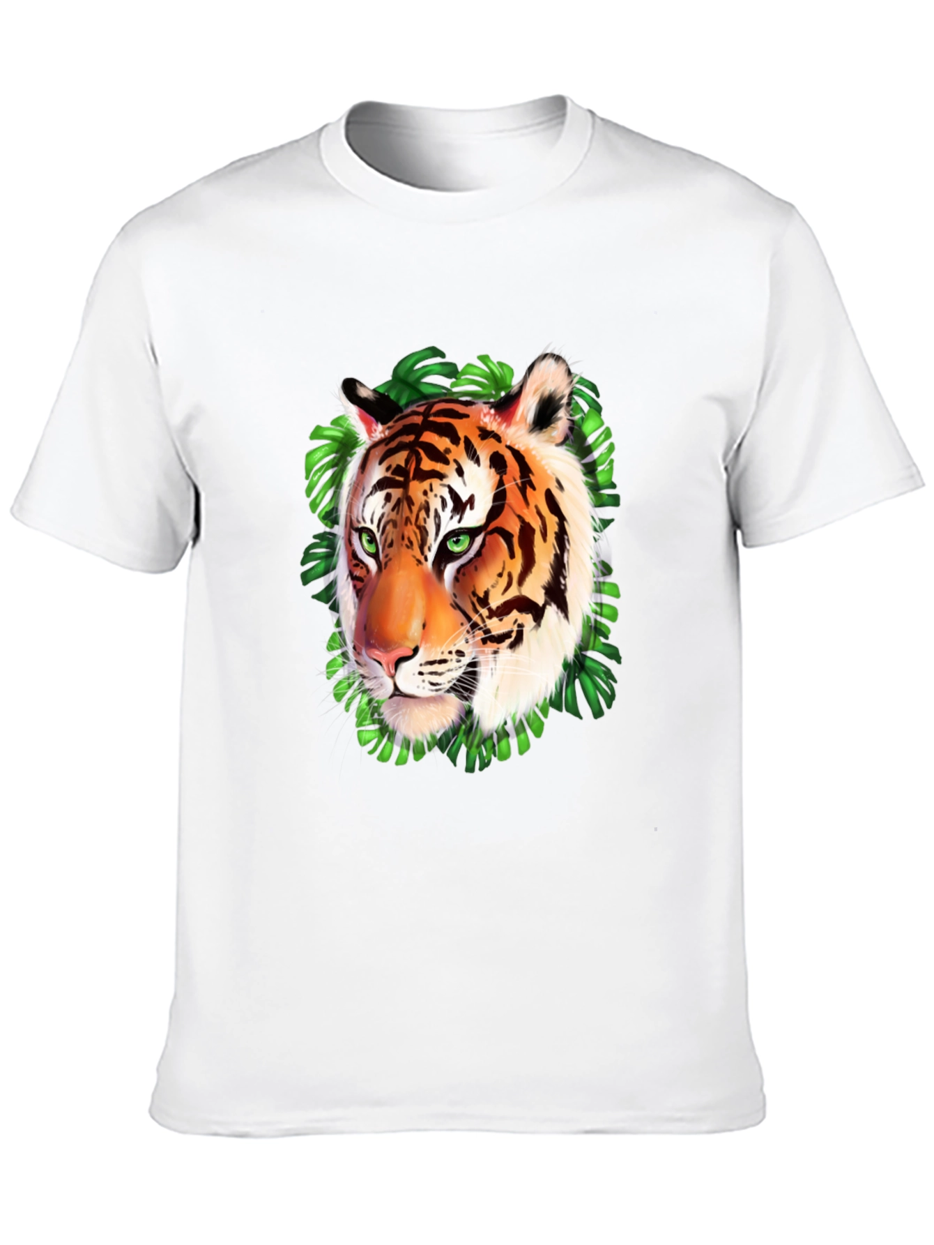 Tiger Graphic Print Black T-Shirt