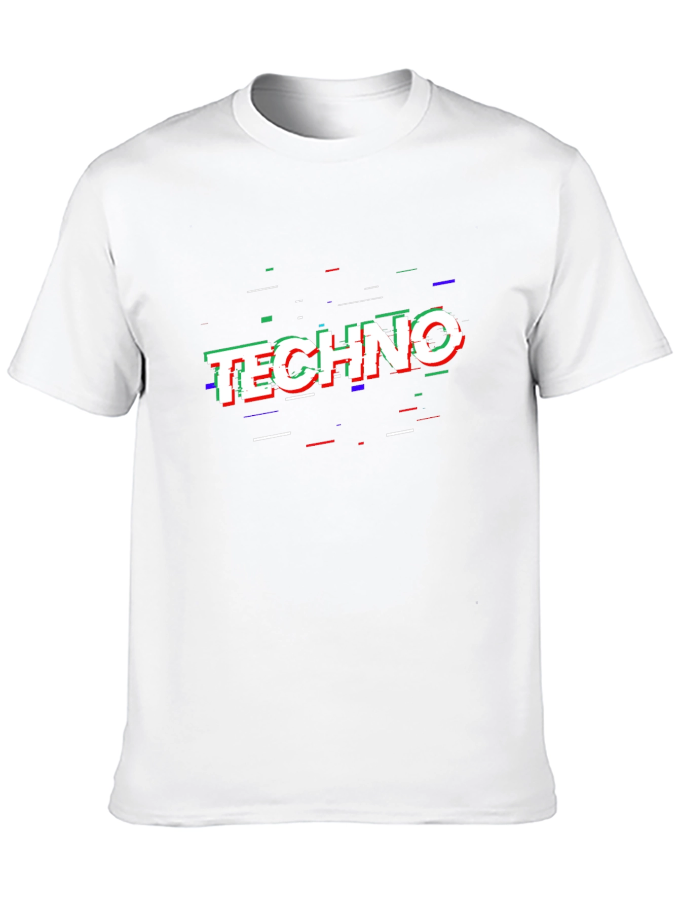 Techno Glitch T-Shirt - Bold Graphic Tee